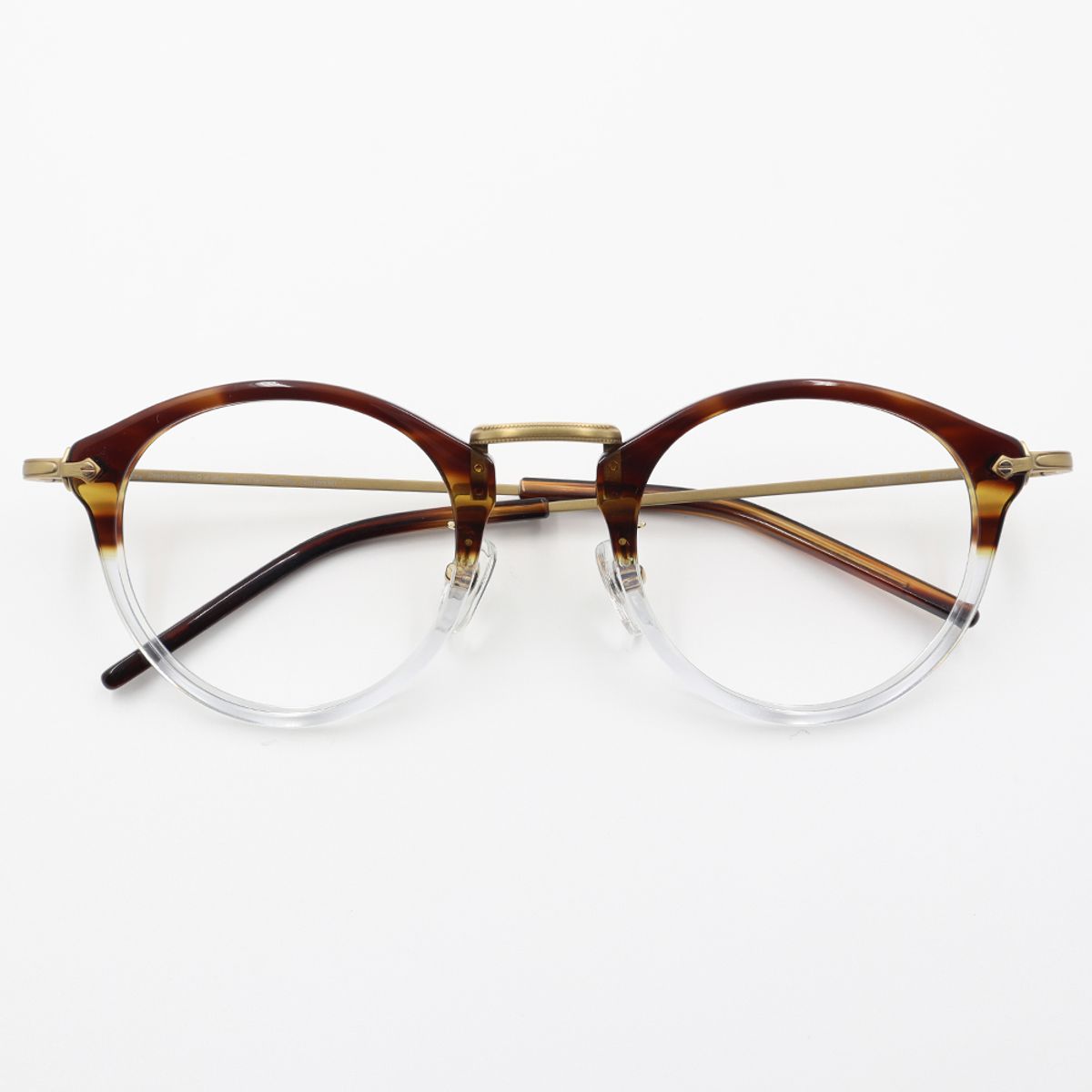 알로아이웨어(ALO EYEWEAR) [ALO:CTZEN] 베네치아 클래식 콤비 안경테 CI9712B 1814G 투톤 브라운 투명/골드