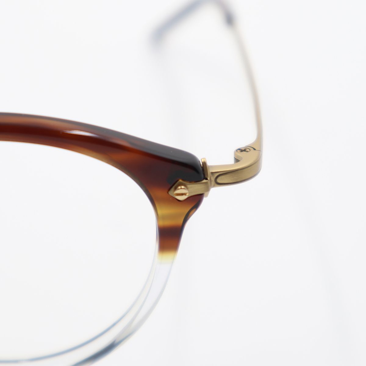 알로아이웨어(ALO EYEWEAR) [ALO:CTZEN] 베네치아 클래식 콤비 안경테 CI9712B 1814G 투톤 브라운 투명/골드