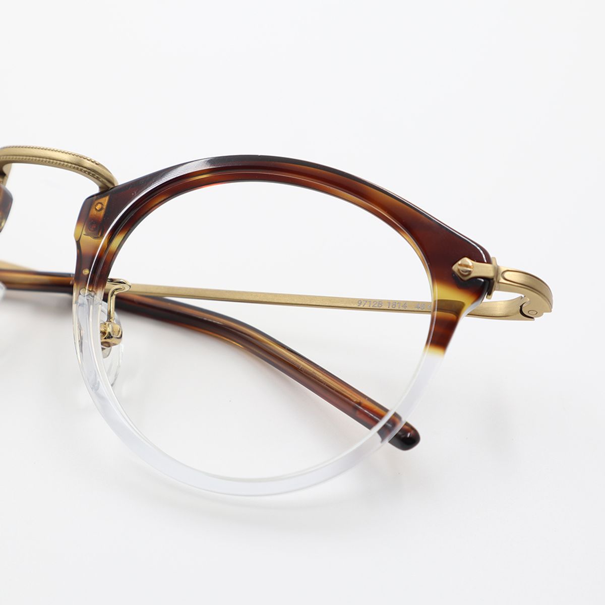 알로아이웨어(ALO EYEWEAR) [ALO:CTZEN] 베네치아 클래식 콤비 안경테 CI9712B 1814G 투톤 브라운 투명/골드