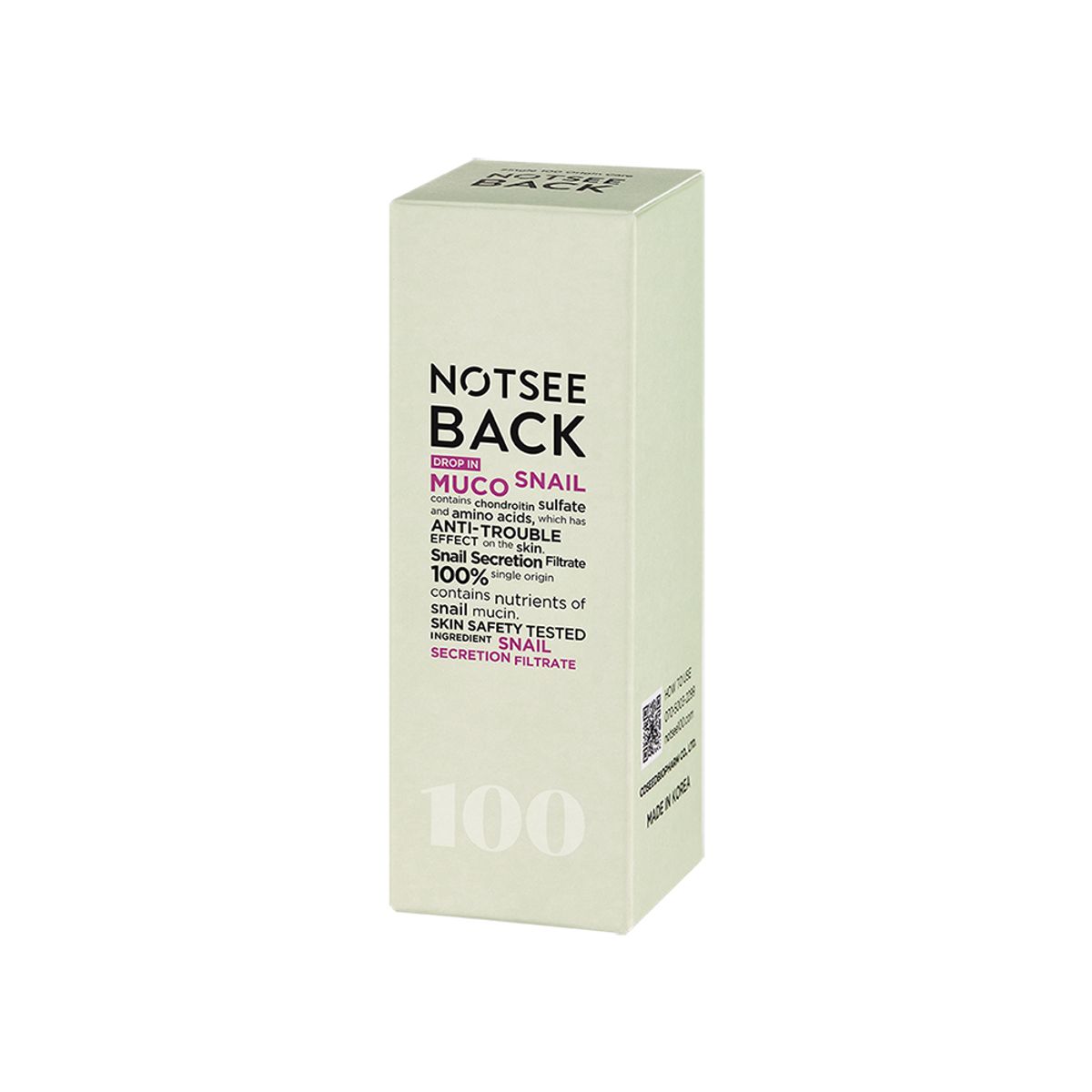 낫씨백(NOTSEEBACK) 드롭 인 뮤코 스네일 에센스 50ml