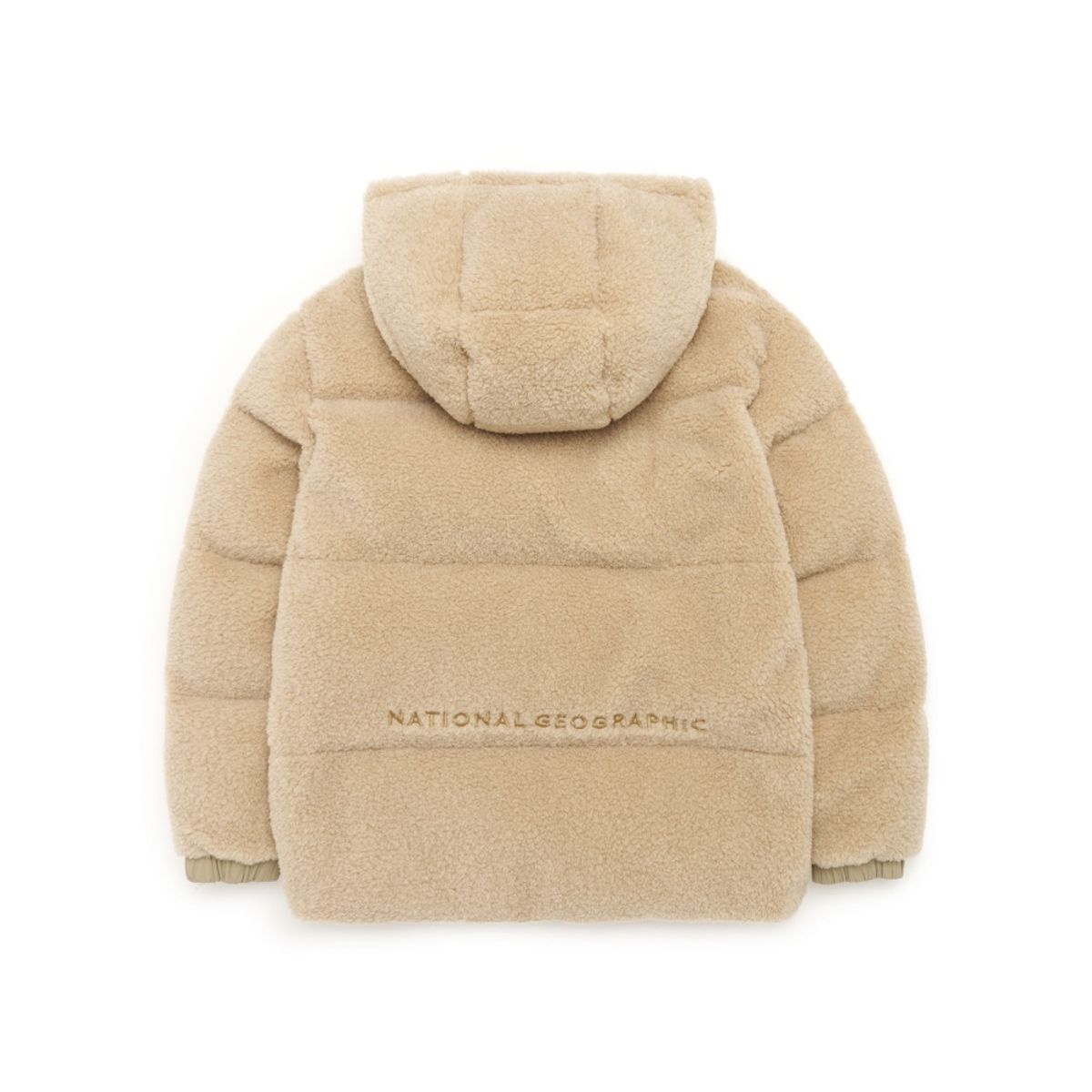 내셔널지오그래픽 키즈(NATIONAL GEOGRAPHIC KIDS) K224UDW950 키즈 플리스 리버시블 숏 다운 점퍼 BEIGE