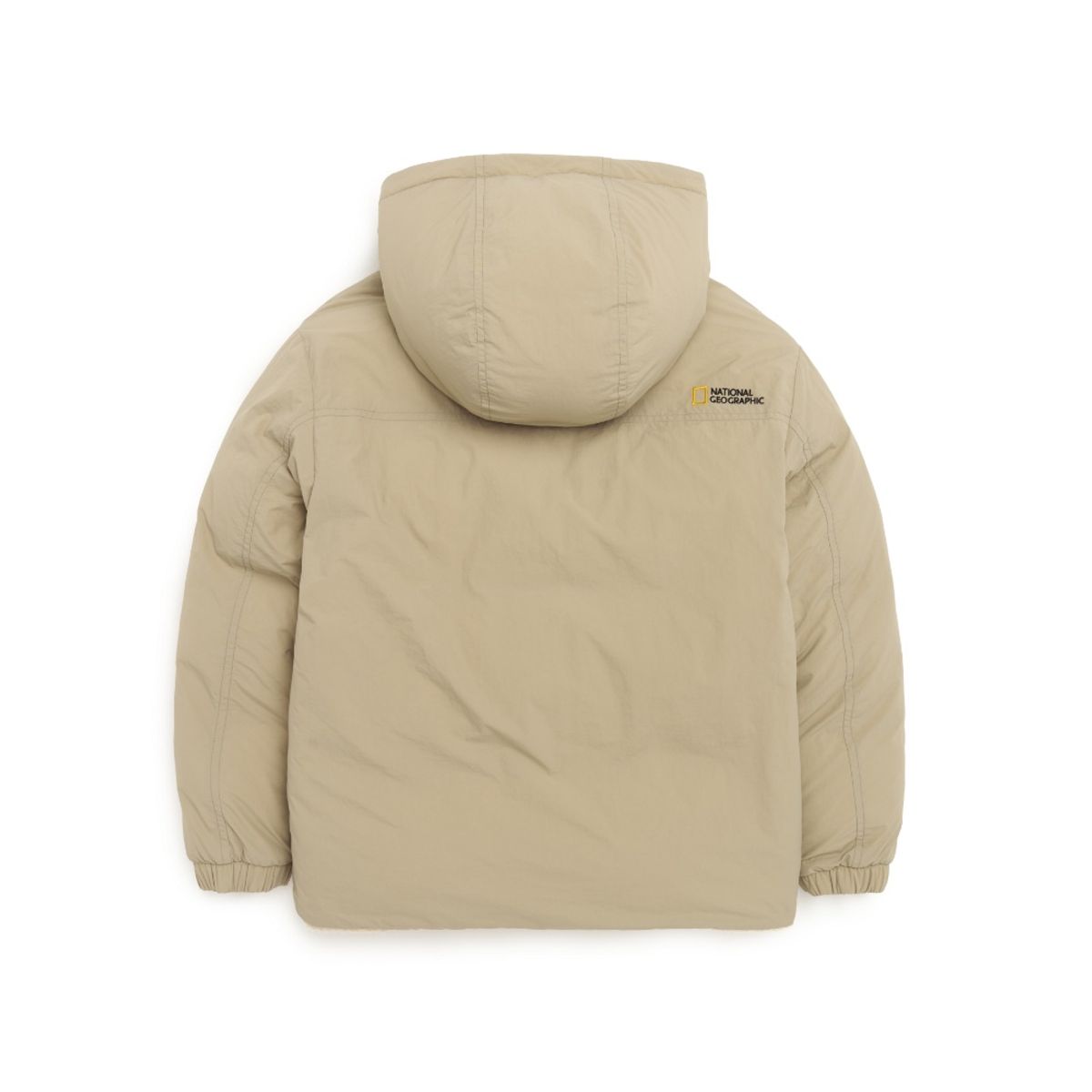 내셔널지오그래픽 키즈(NATIONAL GEOGRAPHIC KIDS) K224UDW950 키즈 플리스 리버시블 숏 다운 점퍼 BEIGE