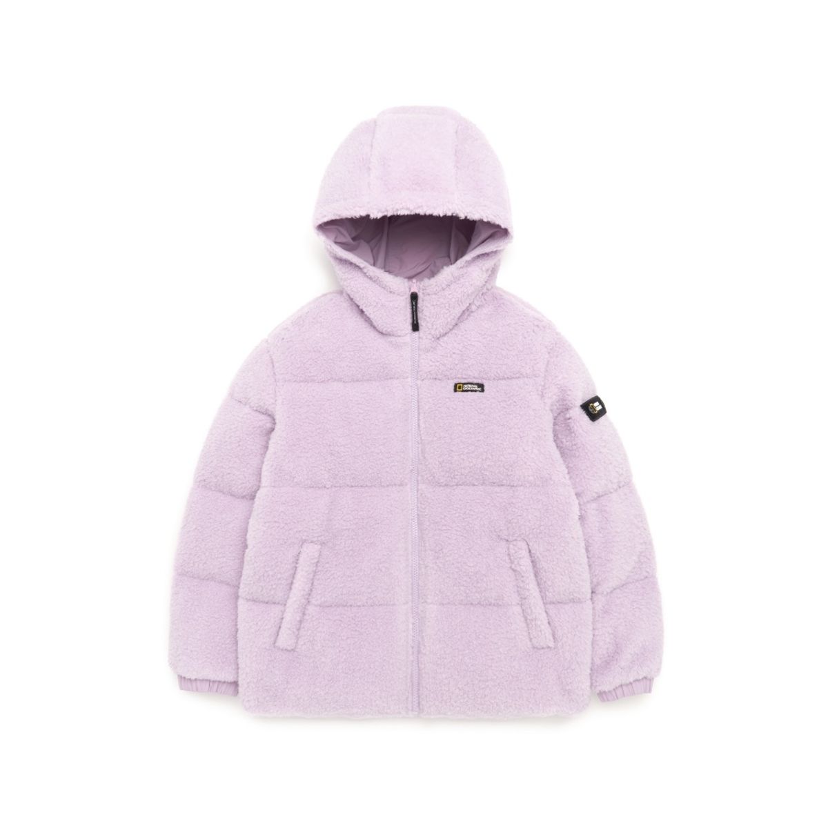 내셔널지오그래픽 키즈(NATIONAL GEOGRAPHIC KIDS) K224UDW950 플리스 리버시블 숏 다운 점퍼 LAVENDER