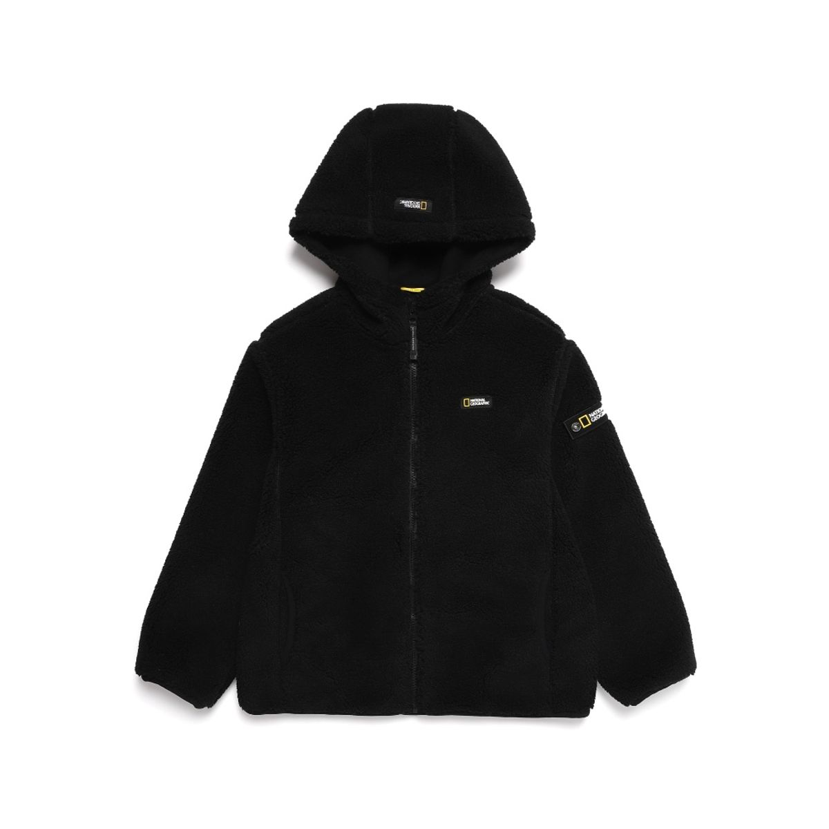 내셔널지오그래픽 키즈(NATIONAL GEOGRAPHIC KIDS) K224UFJ910 코스토니 플리스 뽀글이 풀집업 CARBON BLACK