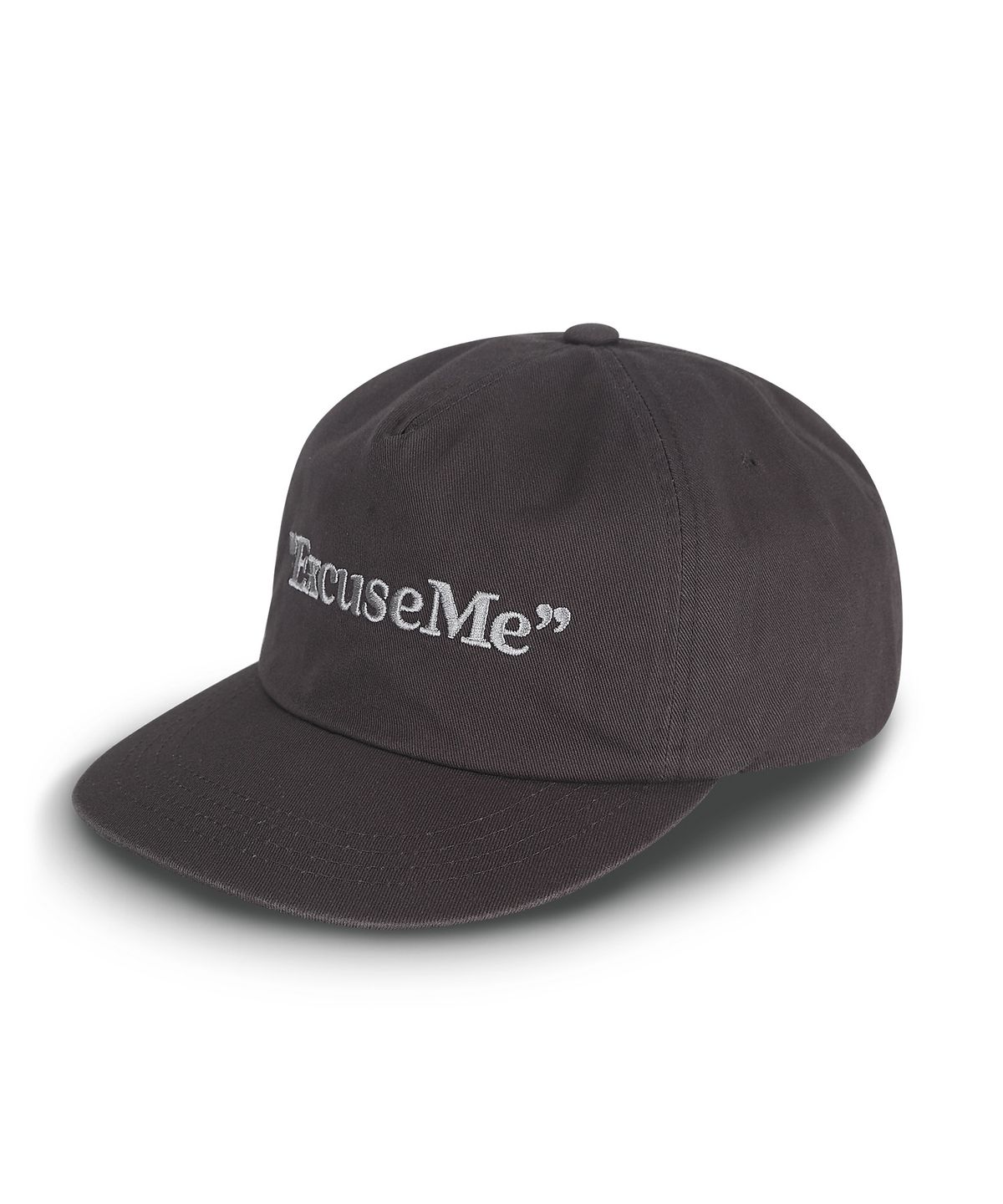 그램 아운스 파운드(GRAM OUNCE POUND) Excuse Me 5-Panel Cap_Washed  Charcoal