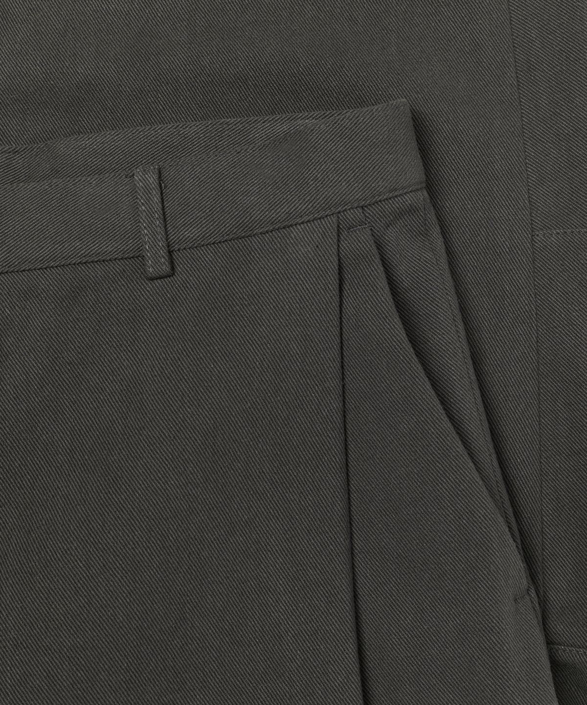 르마드(LEMARD) 와이드 벌룬 원턱 코튼팬츠 - 다크브라운