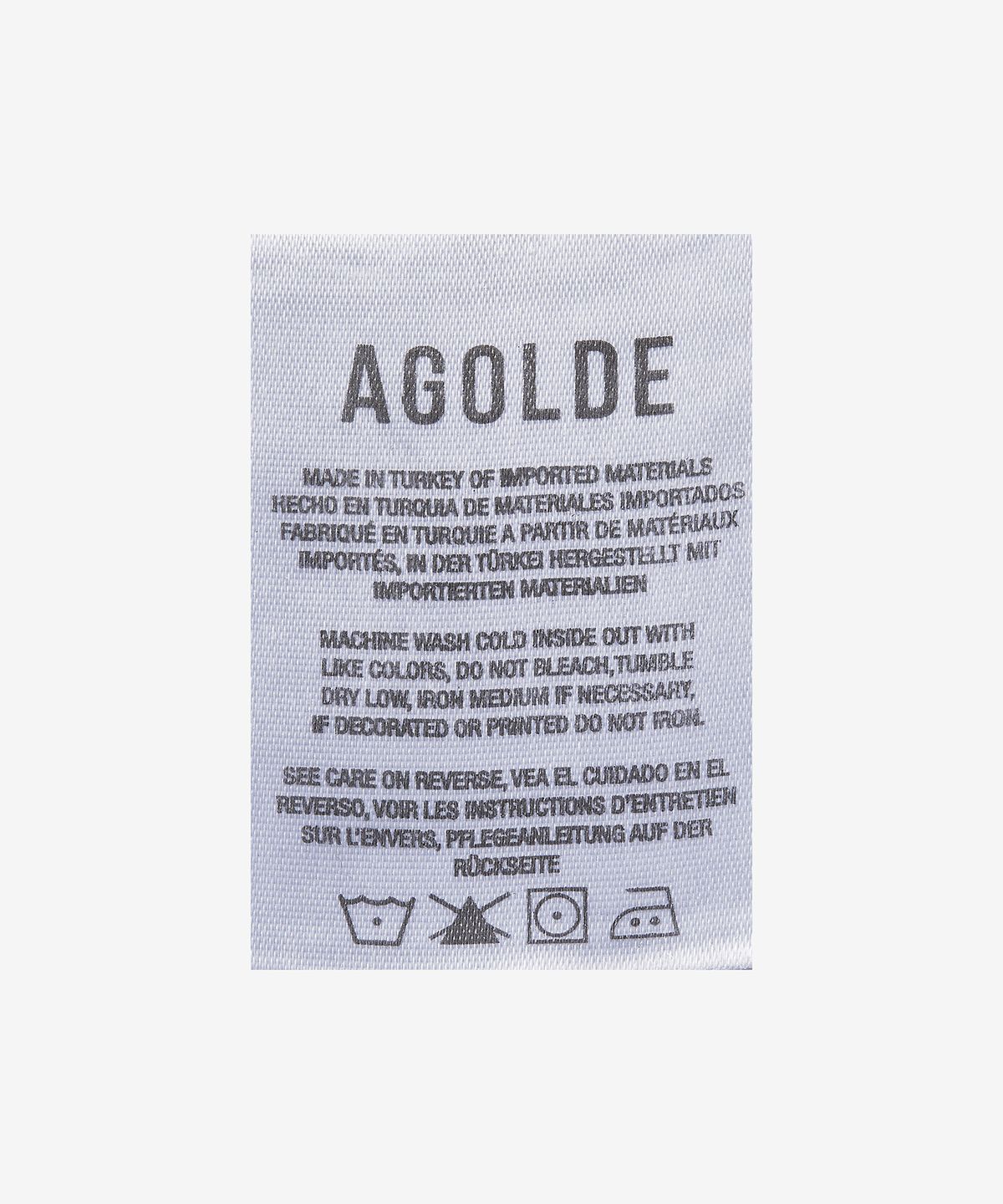 에이골디(AGOLDE) 크리스 크로스 스트레이트 데님 팬츠 - 블랙 / A90371157SHMBL