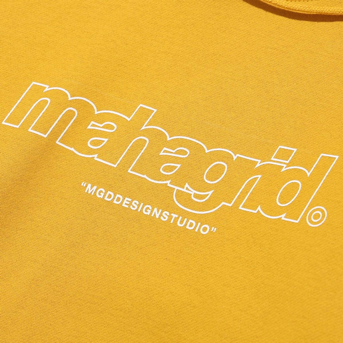마하그리드(MAHAGRID) THIRD LOGO HOODIE YELLOW(MG2BSMM430A)