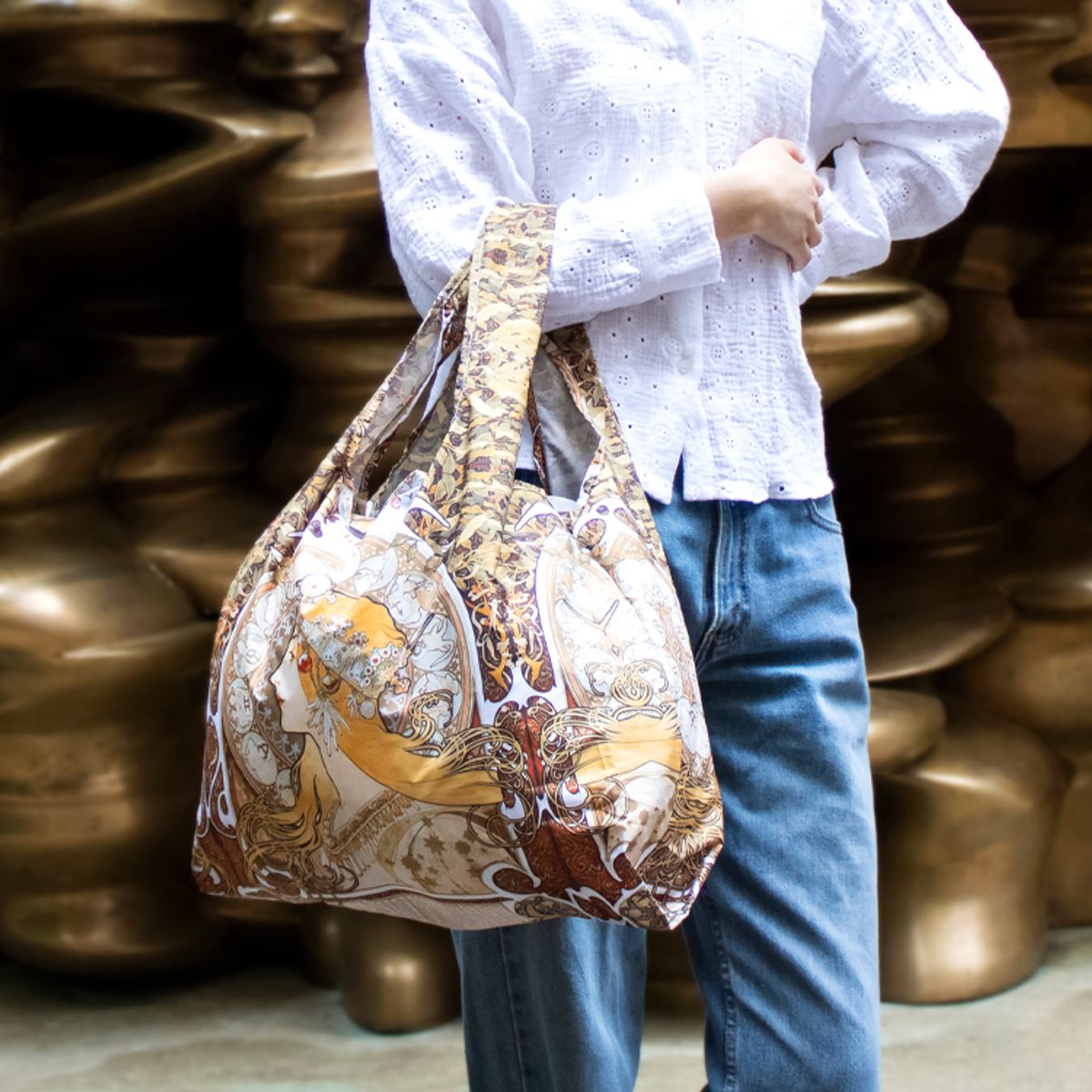 카인드백 런던(KIND BAG LONDON) 뮤지엄콜렉션 알폰스 무하 리유저블 미디엄