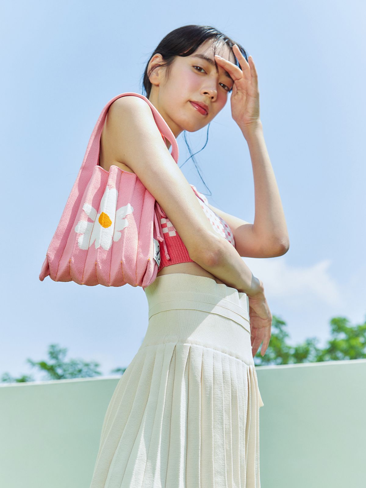 조셉앤스테이시(JOSEPH&STACEY) Lucky Pleats Knit S Daisy (ALL)