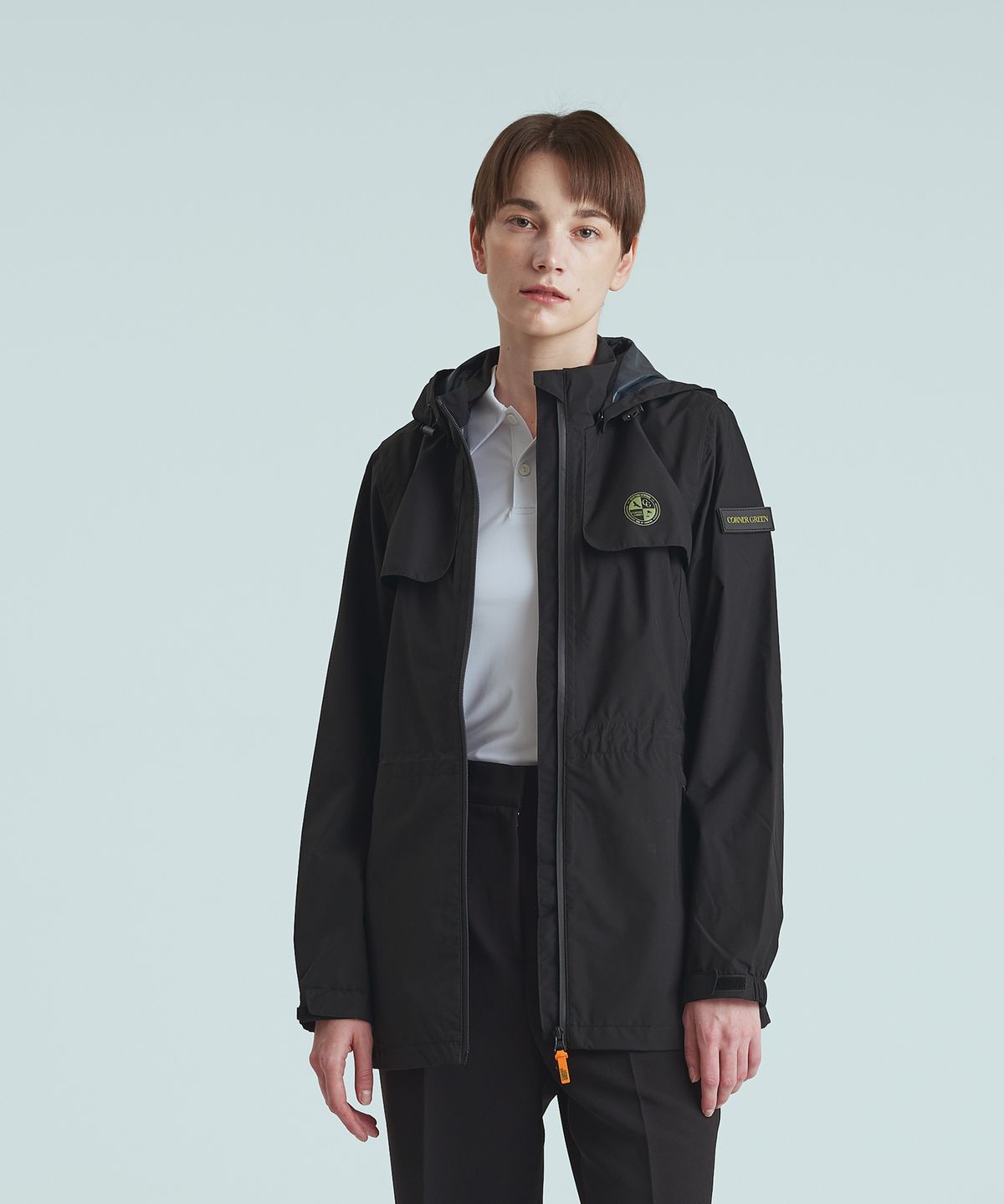 코너그린(CORNER GREEN) 버디 우먼 골프 레인자켓 [블랙] WGJ2BLK
