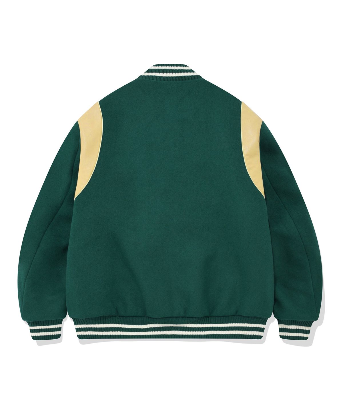 리트리버클럽(RETRIEVER CLUB) BIG R LOGO PATCH STADIUM JACKET [GREEN]