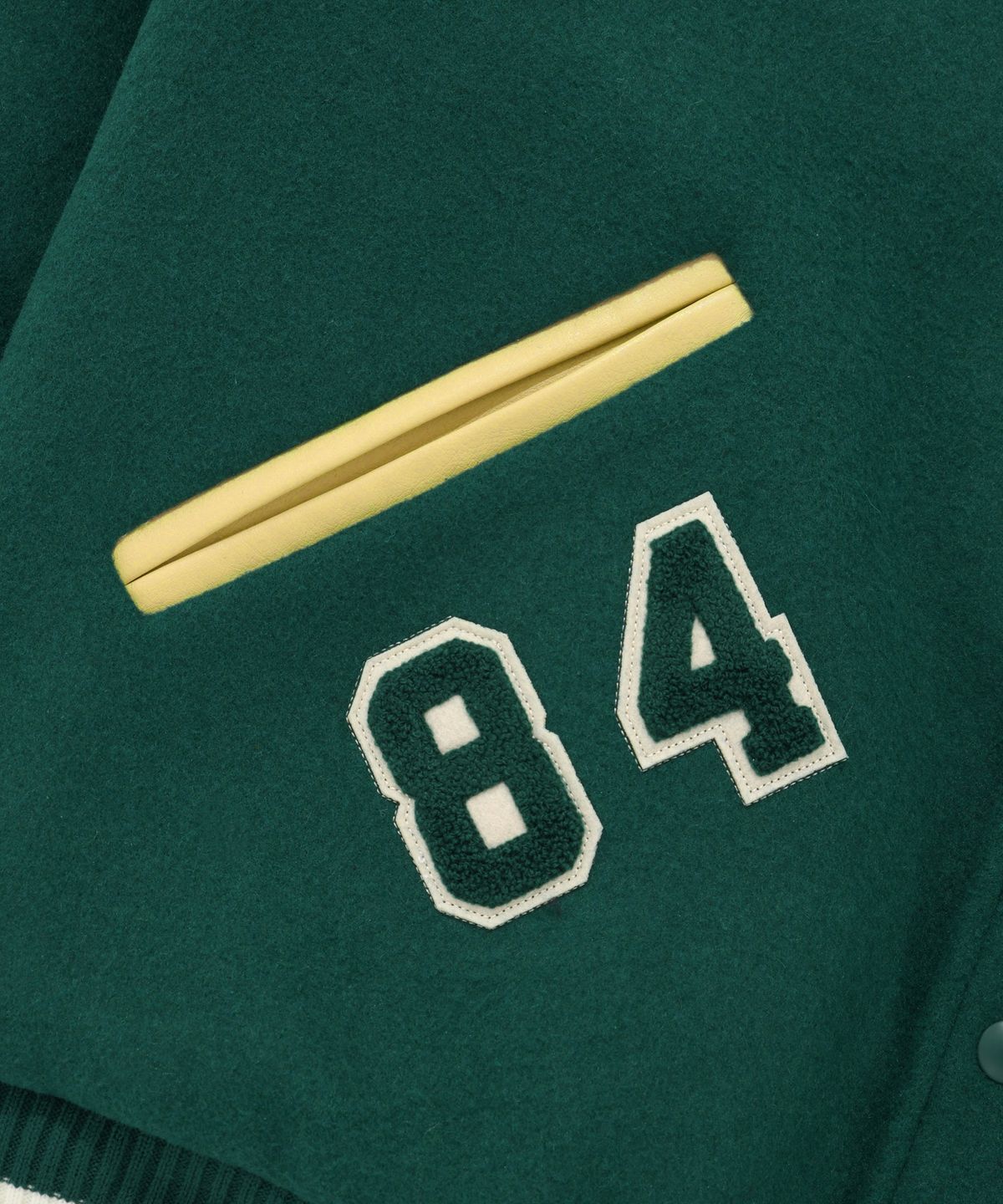 리트리버클럽(RETRIEVER CLUB) BIG R LOGO PATCH STADIUM JACKET [GREEN]