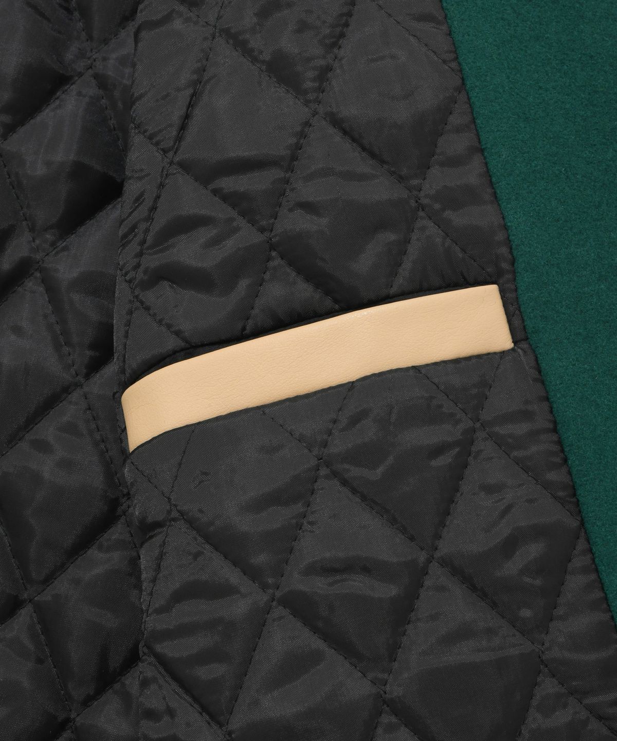 리트리버클럽(RETRIEVER CLUB) BIG R LOGO PATCH STADIUM JACKET [GREEN]