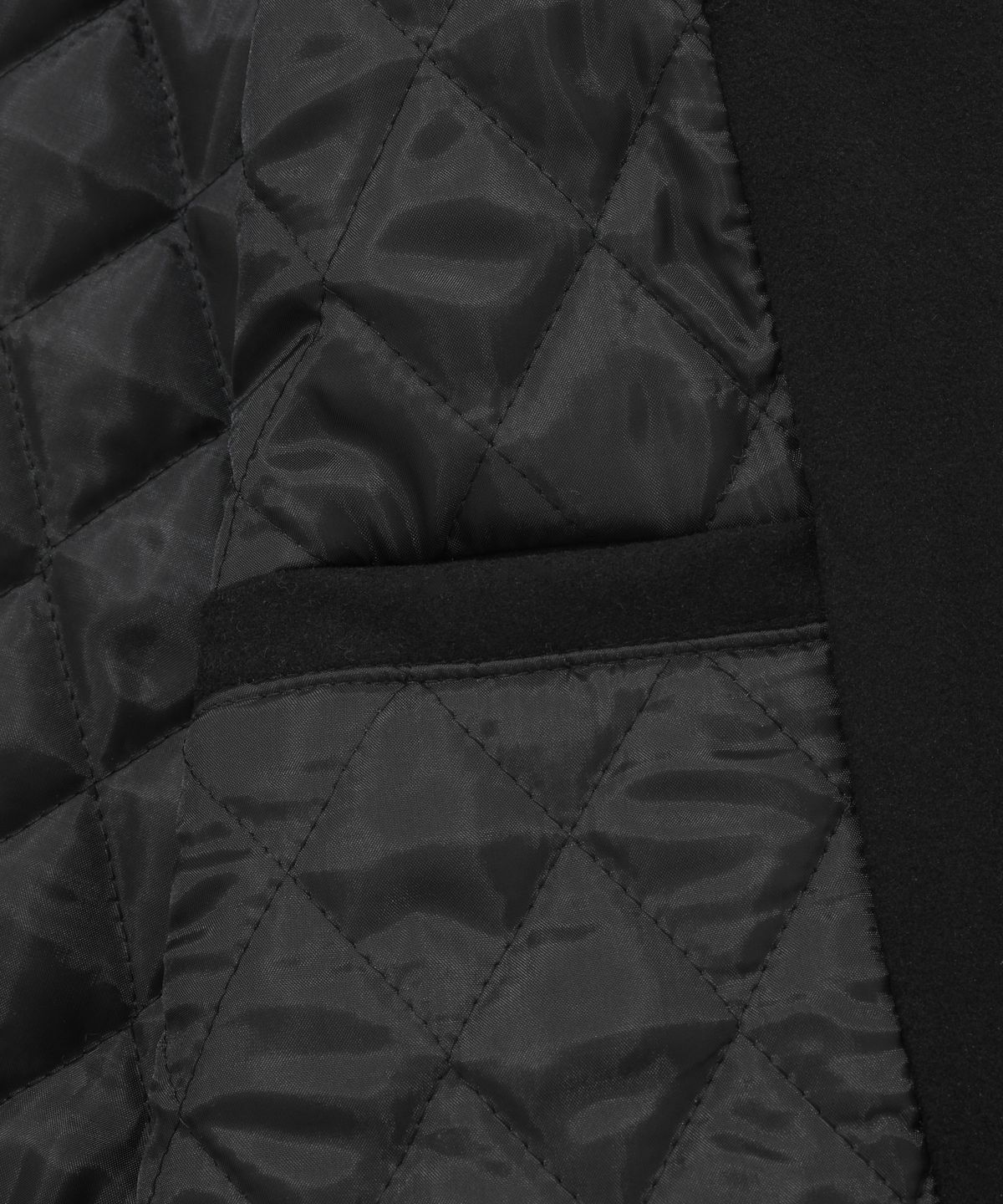 리트리버클럽(RETRIEVER CLUB) BIG R LOGO PATCH  STADIUM JACKET [BLACK]