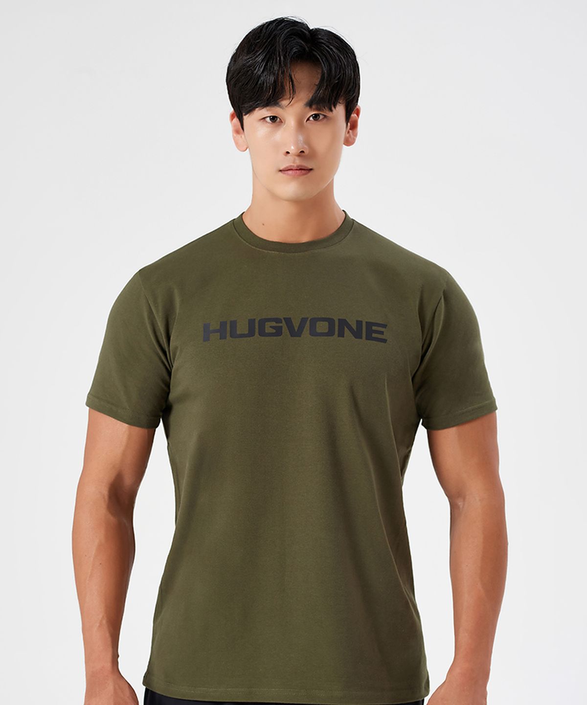 허그본(HUGVONE) 빅로고 머슬핏 반팔 5컬러