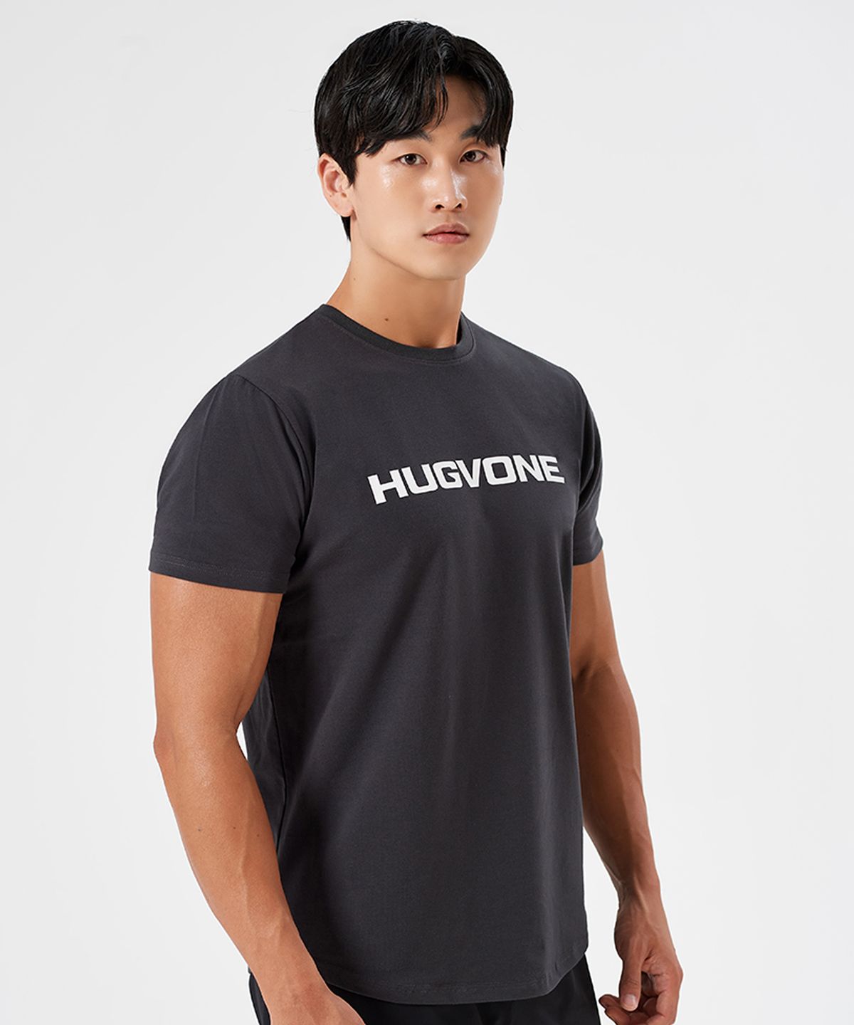 허그본(HUGVONE) 빅로고 머슬핏 반팔 5컬러