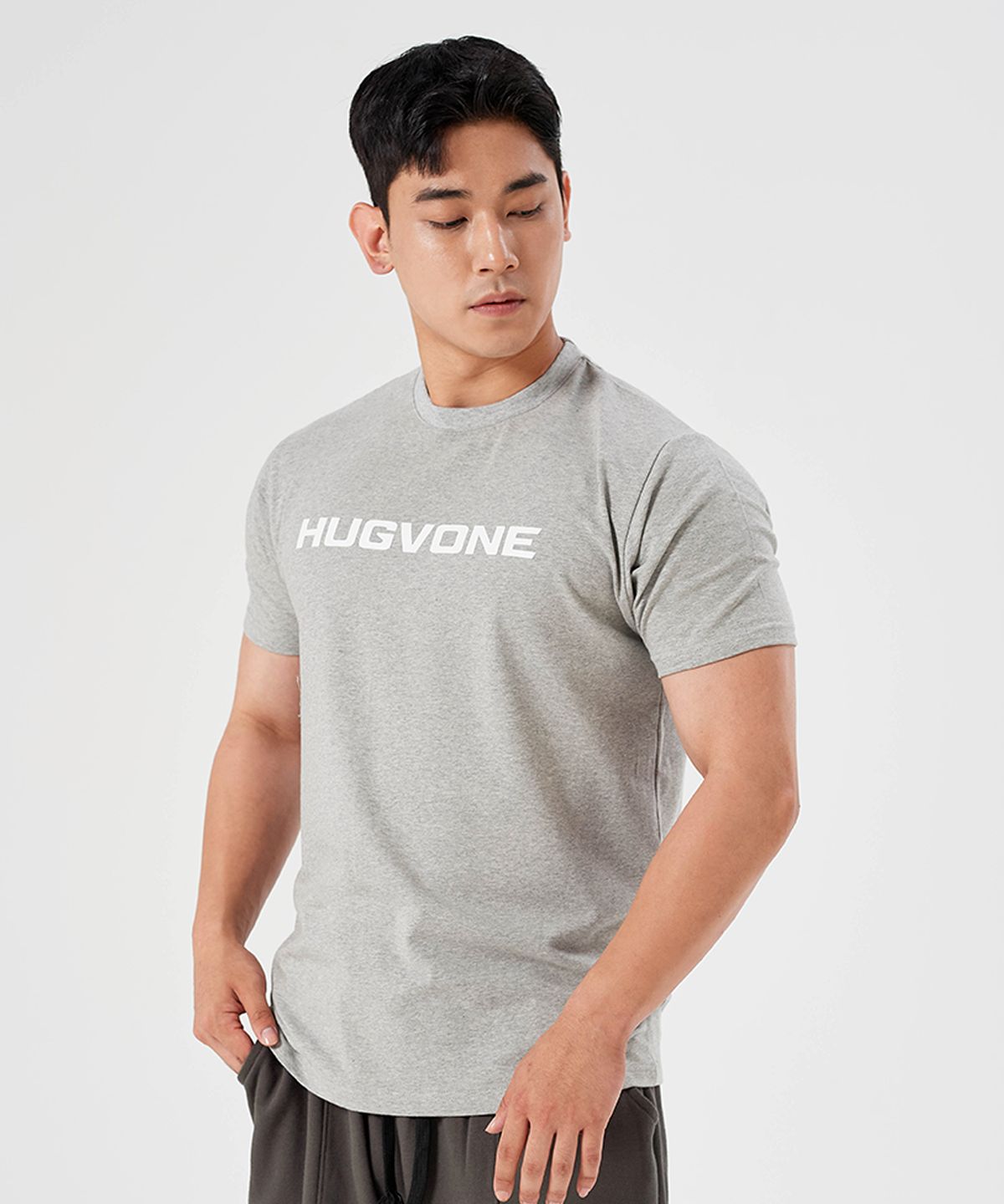 허그본(HUGVONE) 빅로고 머슬핏 반팔 5컬러