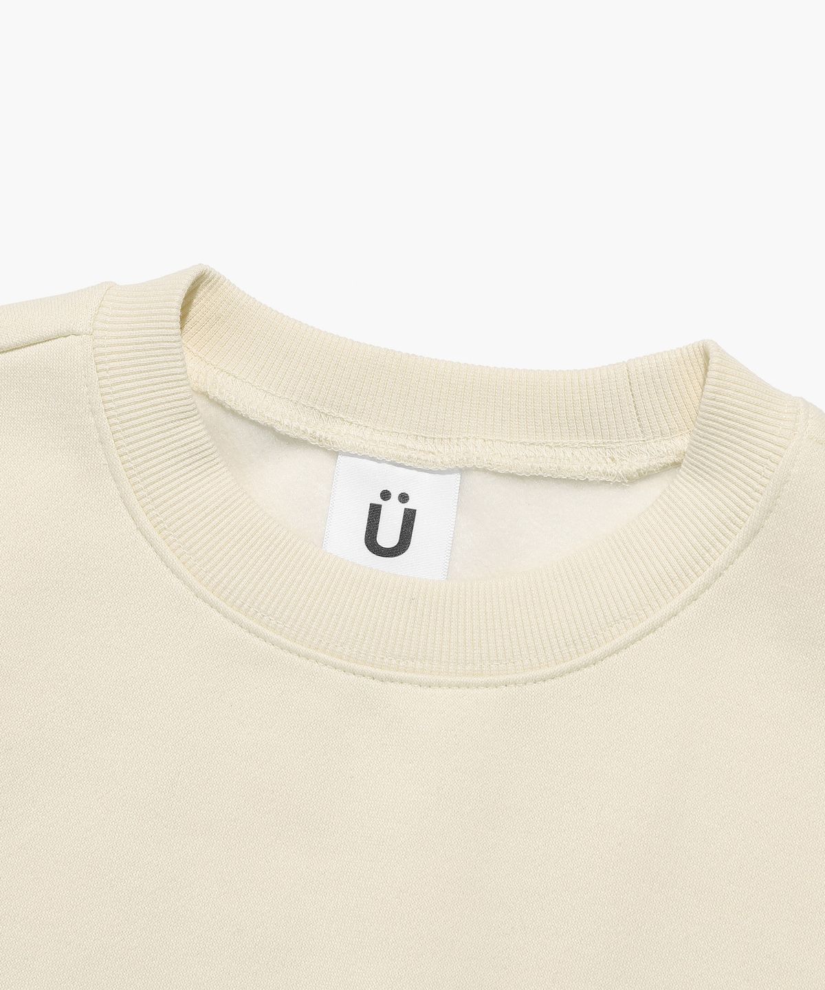 이스트쿤스트(ISTKUNST) LOGO&SMILEY SWEATSHIRTS_CREAM(IK2CFMM440A)