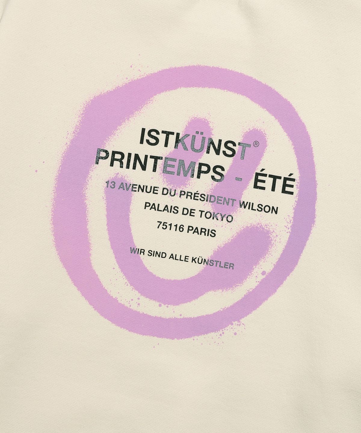 이스트쿤스트(ISTKUNST) LOGO&SMILEY SWEATSHIRTS_CREAM(IK2CFMM440A)
