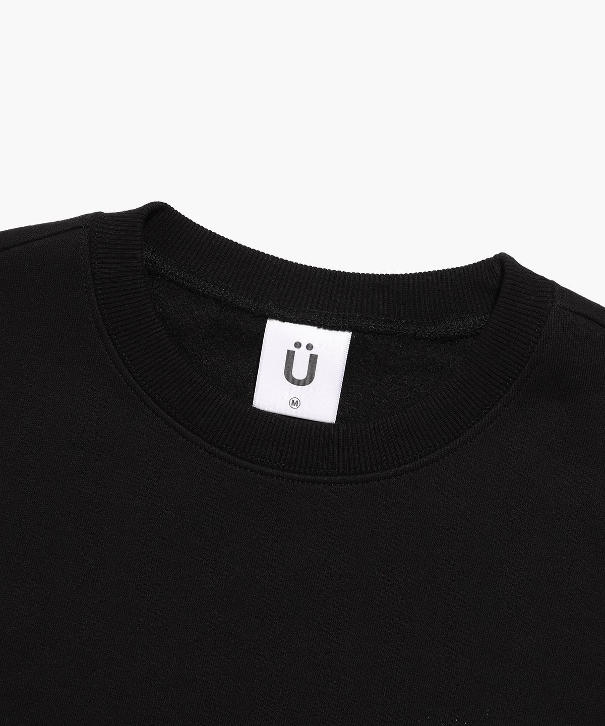 이스트쿤스트(ISTKUNST) BEAR&SMILEY SWEATSHIRTS_BLACK(IK2CFMM441A)