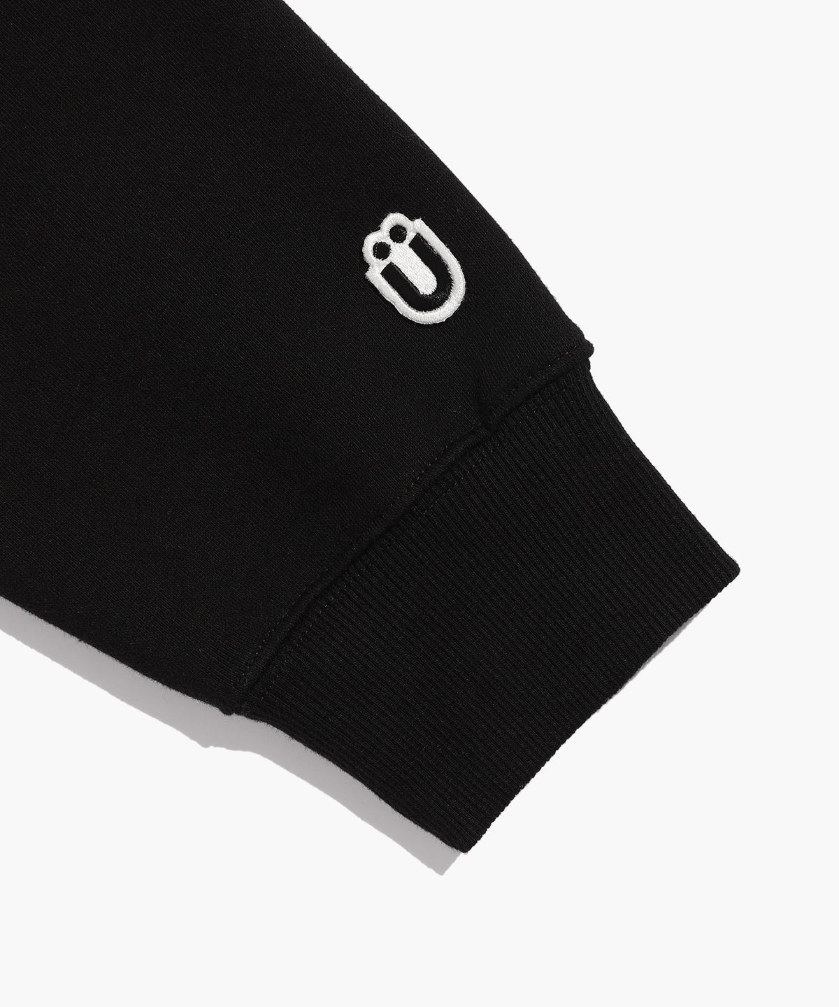 이스트쿤스트(ISTKUNST) BEAR&SMILEY SWEATSHIRTS_BLACK(IK2CFMM441A)