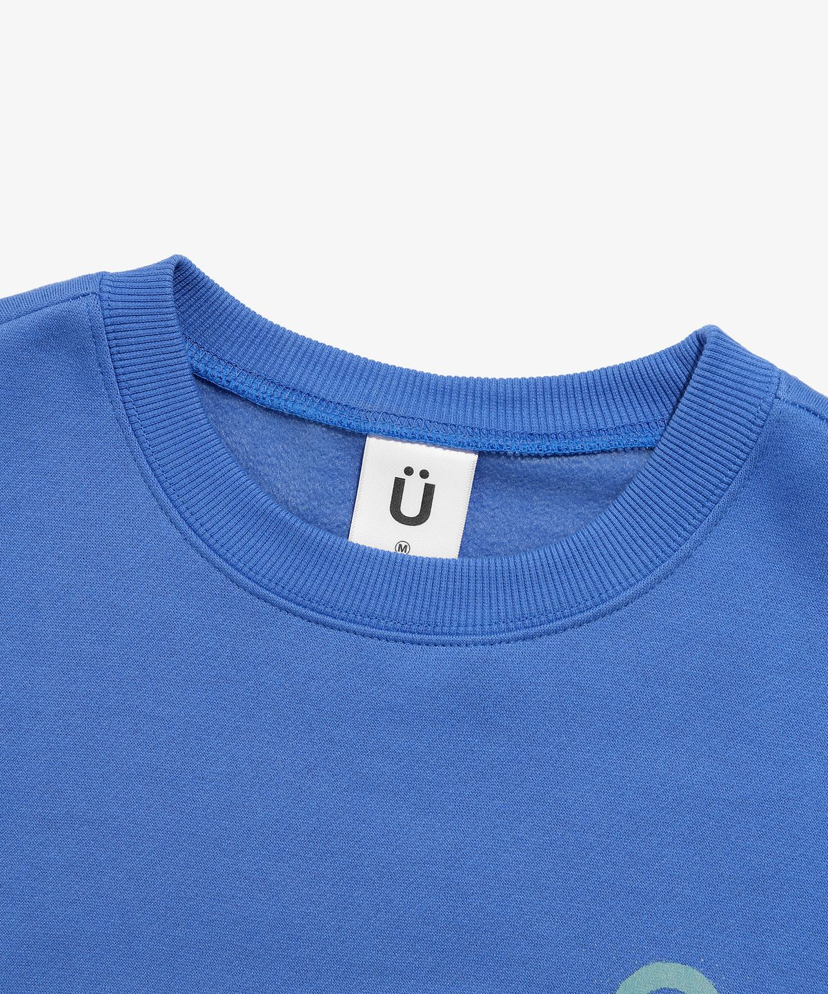 이스트쿤스트(ISTKUNST) BEAR&SMILEY SWEATSHIRTS_BLUE(IK2CFMM441A)
