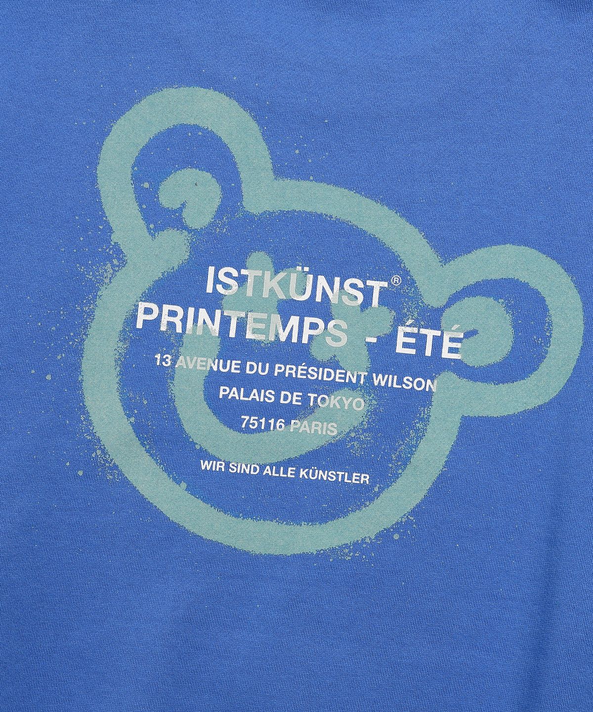 이스트쿤스트(ISTKUNST) BEAR&SMILEY SWEATSHIRTS_BLUE(IK2CFMM441A)
