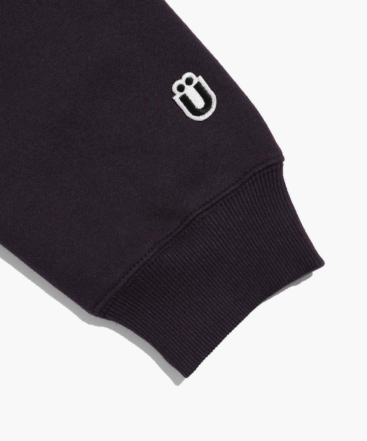 이스트쿤스트(ISTKUNST) BEAR&SMILEY SWEATSHIRTS_DARK PURPLE(IK2CFMM441A)