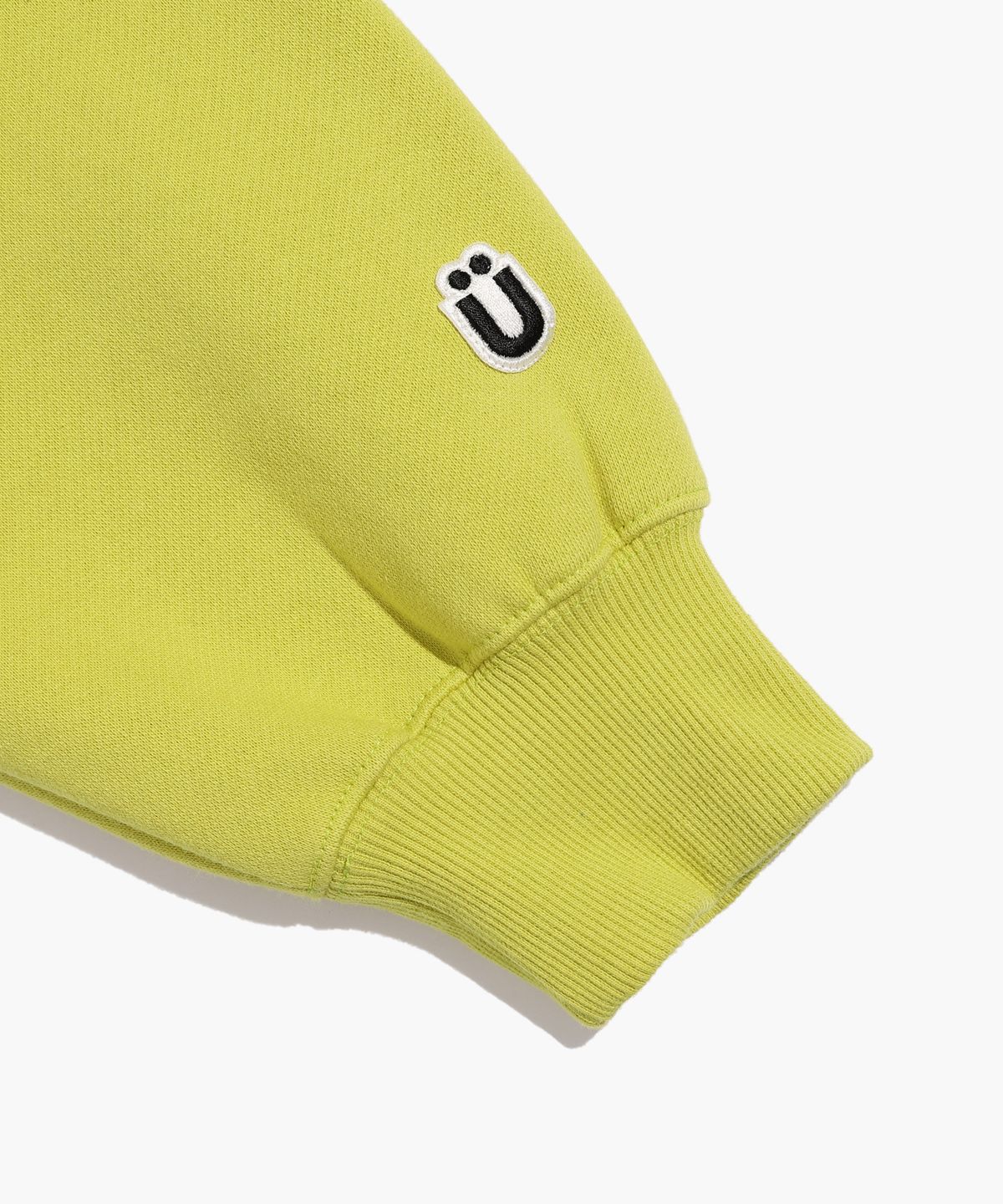 이스트쿤스트(ISTKUNST) LOGO&SMILEY HOODIE_LIME(IK2CFMM400A)