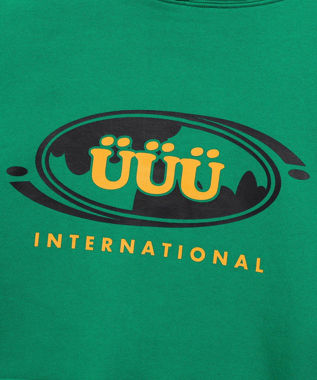 이스트쿤스트(ISTKUNST) UUU OVAL LOGO HOODIE_GREEN(IK2CFMM413A)