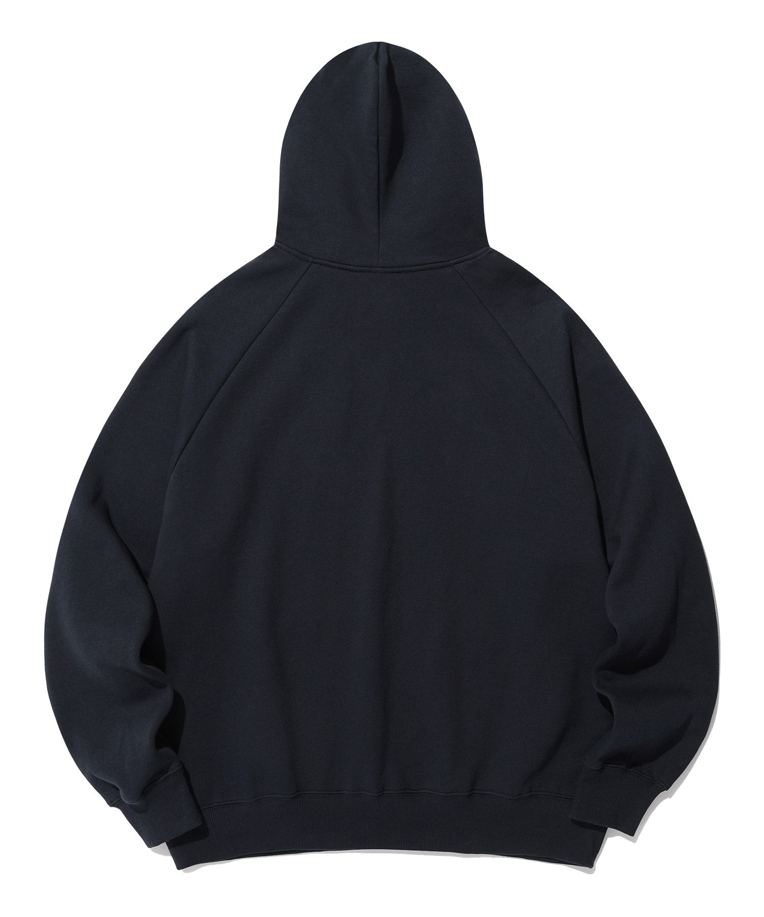 muimui MUSINSA | ISTKUNST UUU OVAL LOGO HALF ZIP UP HOODIE_NAVY
