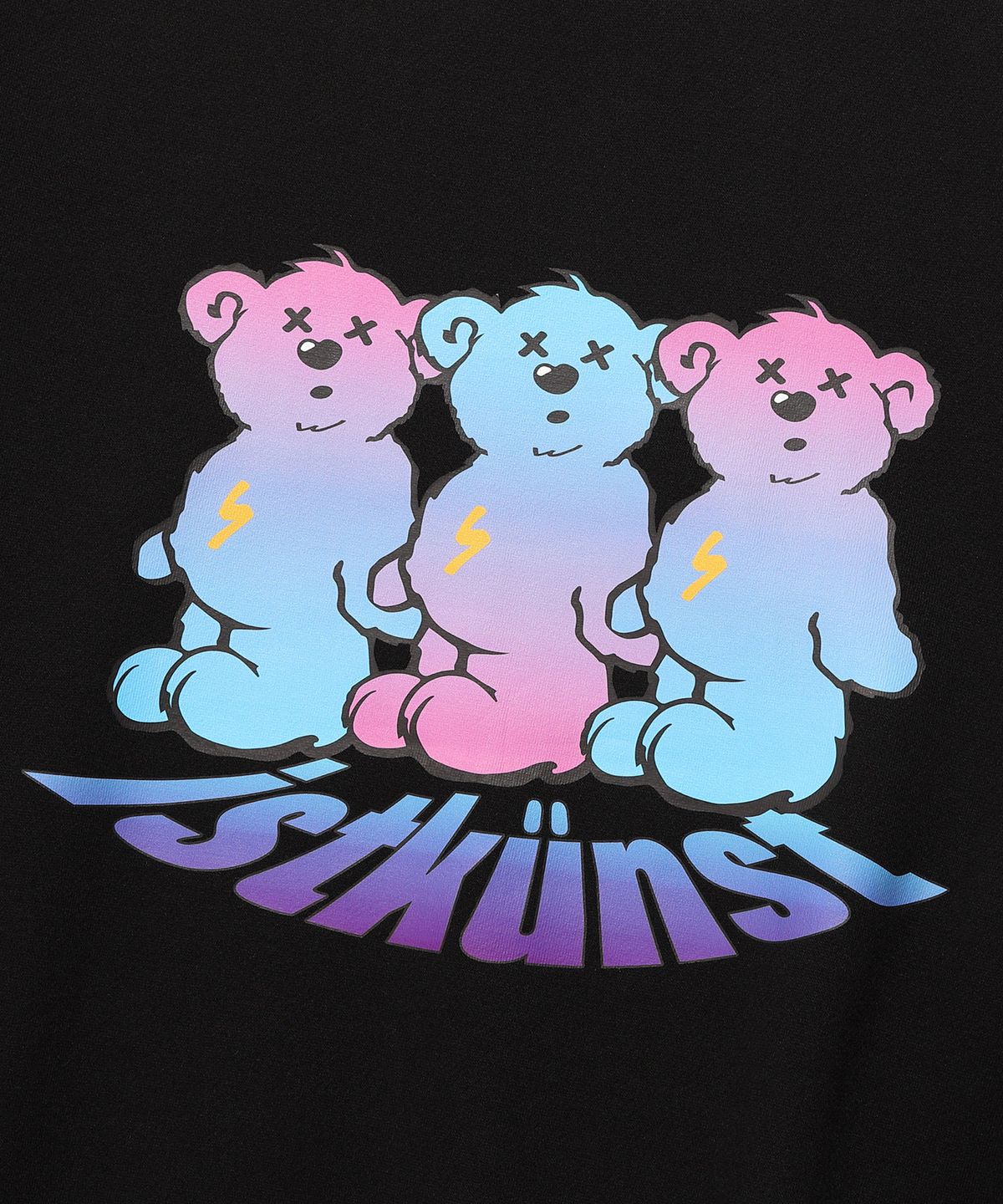 이스트쿤스트(ISTKUNST) THREE BEAR SWEATSHIRTS_BLACK(IK2CFMM450A)