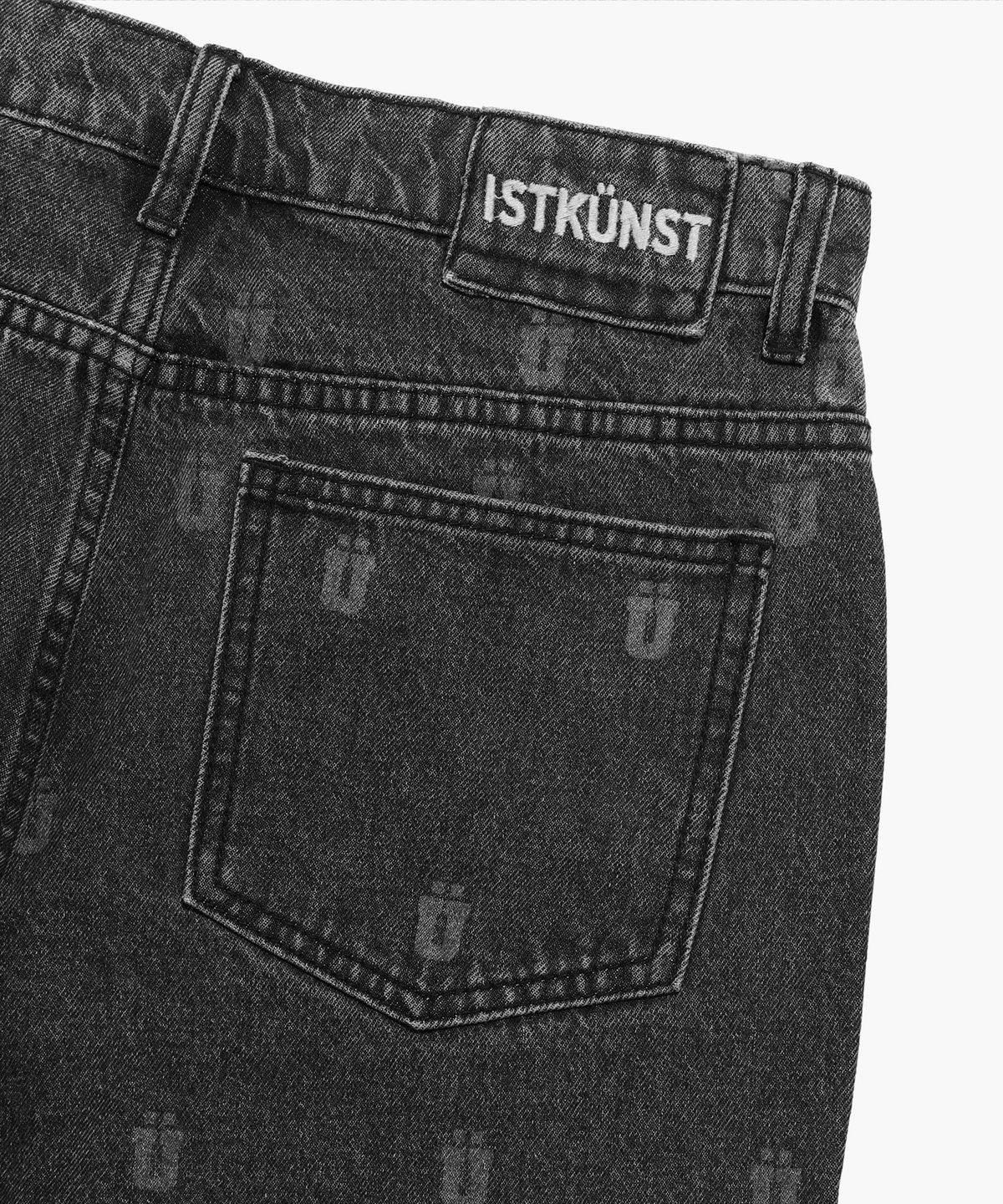 이스트쿤스트(ISTKUNST) UUU DENIM PANTS_BLACK(IK2CFMD110A)