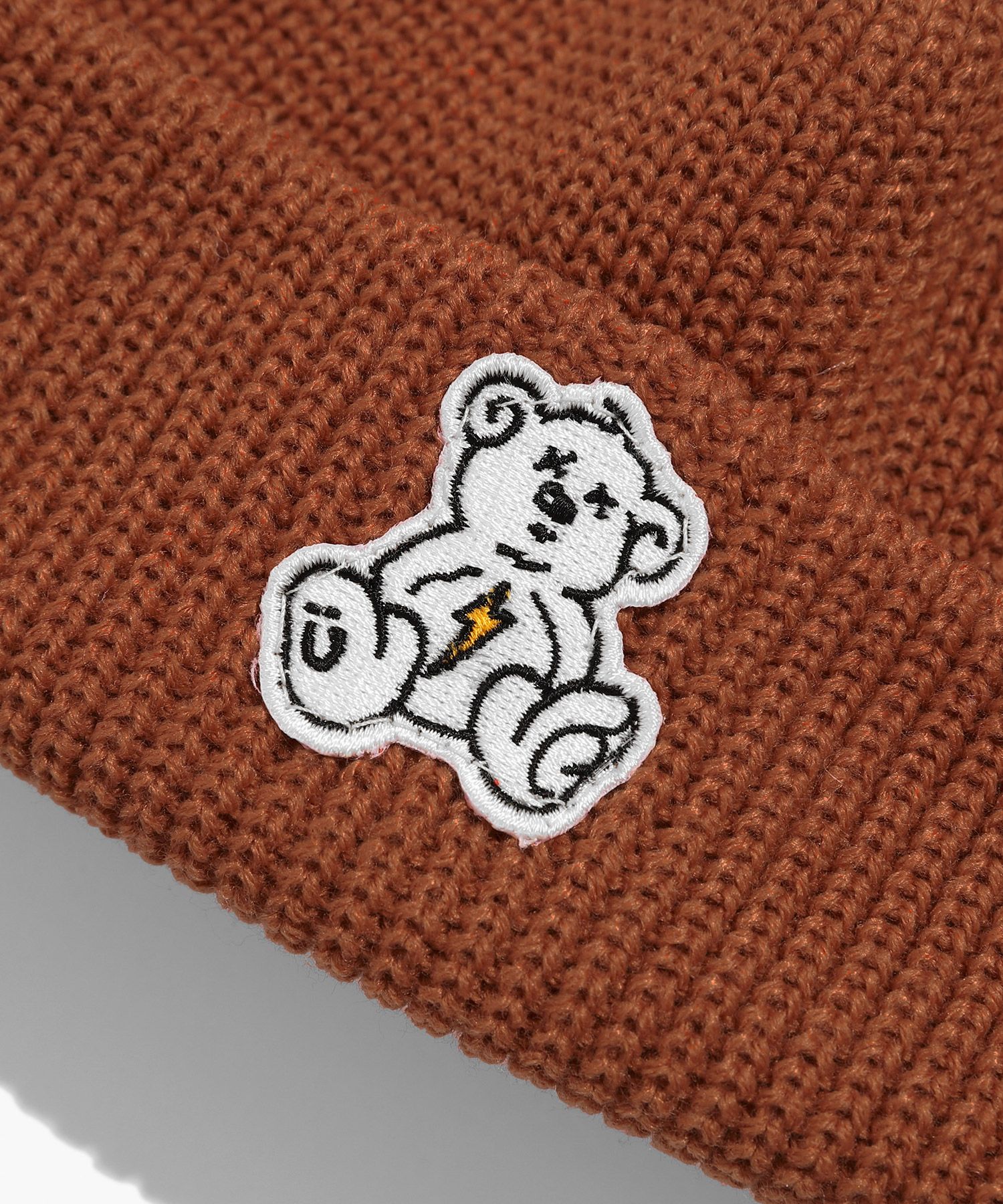 MUSINSA | ISTKUNST THUNDER BEAR BEANIE_ORANGE(IK2CFMAB20A)
