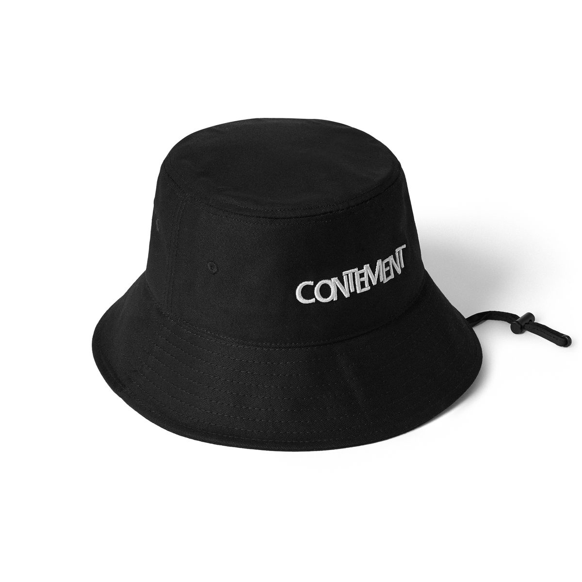 컨티먼트(CONTEMENT) LOGO BUCKET HAT_BLACK