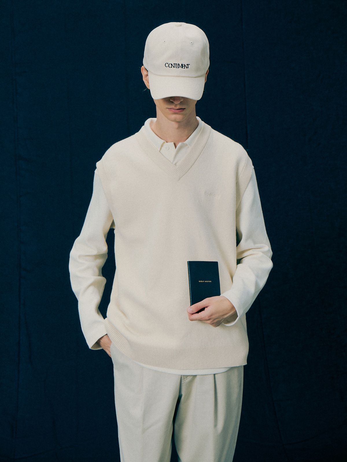 컨티먼트(CONTEMENT) SIGNATURE LOGO CAP_LIGHT BEIGE