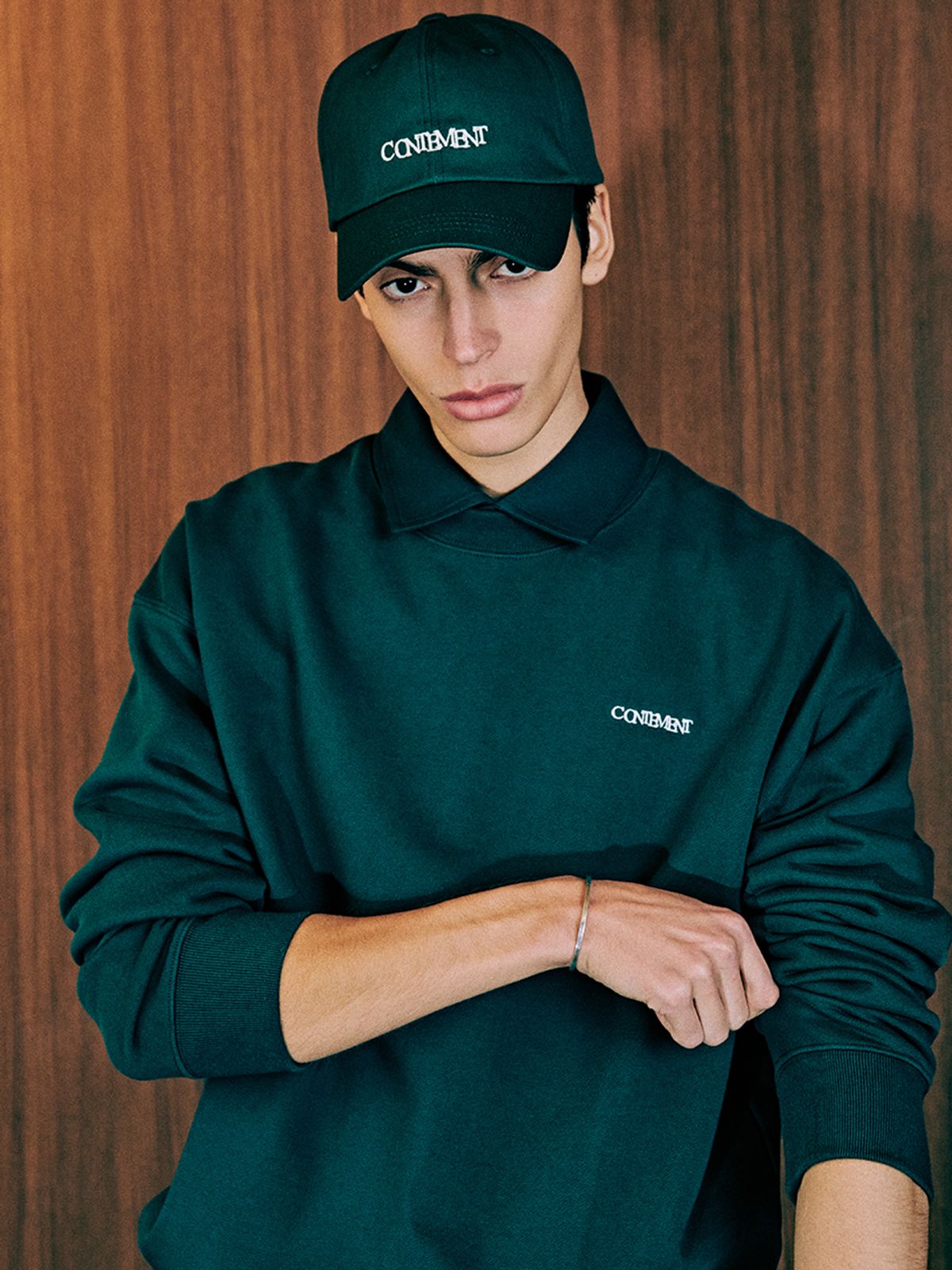 컨티먼트(CONTEMENT) SIGNATURE LOGO CAP_GREEN