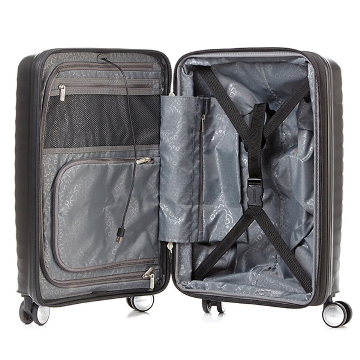 아메리칸투어리스터(AMERICAN TOURISTER) SQUASEM 캐리어 55/20 EXP TSA V2 BLACK QJ209005
