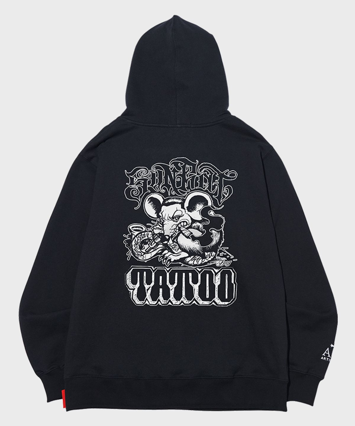 아티스트웨어(ARTISTWEAR) [ATW  X BOOGSTAR] 레전드 후드티_BK
