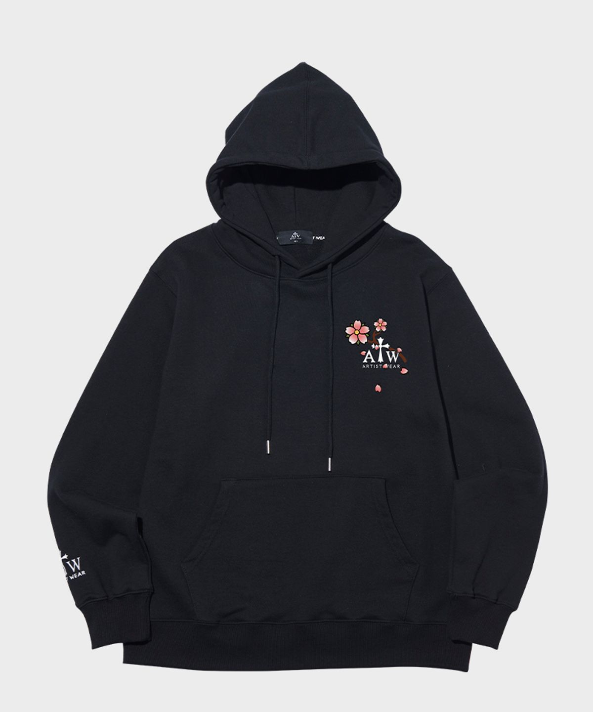 아티스트웨어(ARTISTWEAR) [ATW X 해빗] 조선드래곤  후드티_BK