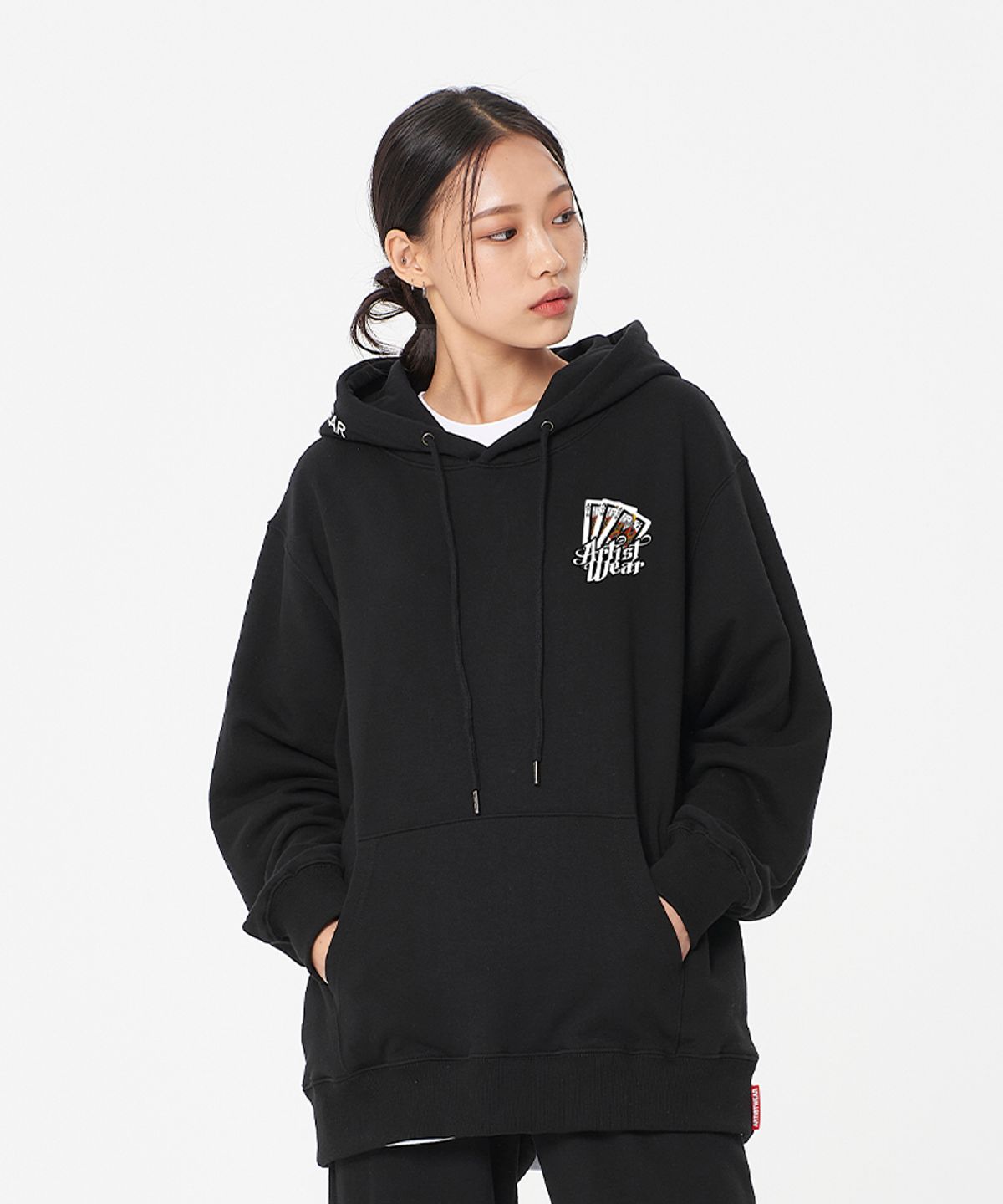 아티스트웨어(ARTISTWEAR) [ATW] 킹오브스트릿 후드티_BK