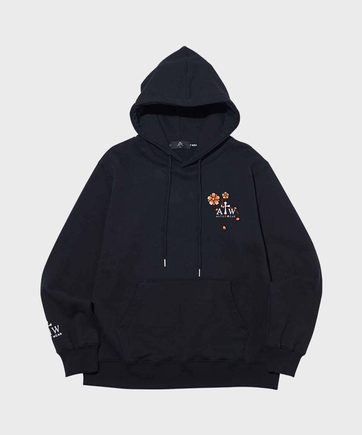 아티스트웨어(ARTISTWEAR) [ATW X 해빗] 조선호랑이 후드티_BK