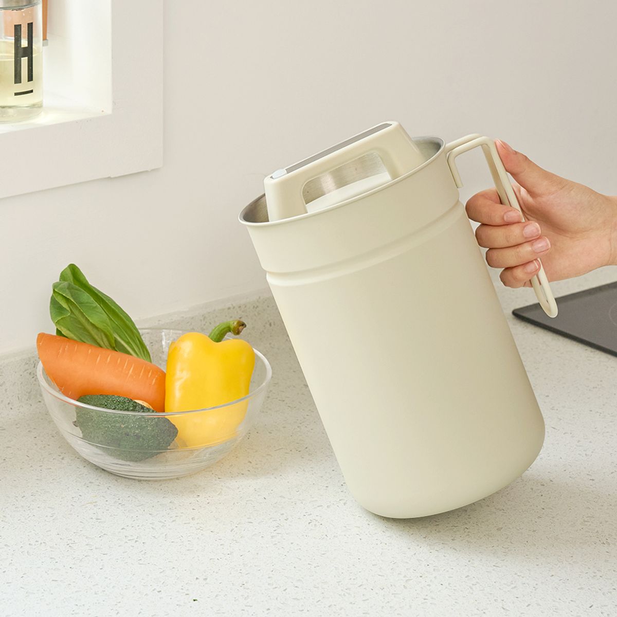 무디타(MUDITA) 304 스텐 진공 음식물 쓰레기통 2.8L