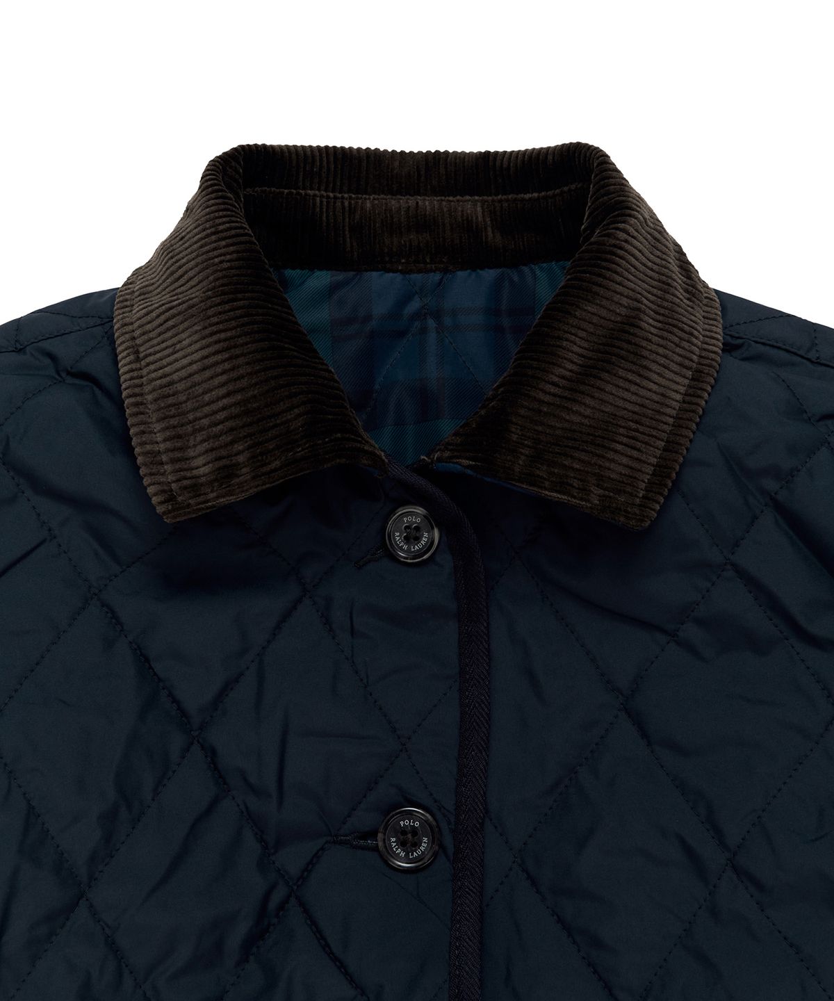 폴로 랄프 로렌 칠드런(POLO RALPH LAUREN CHILDREN) 남아 8-18세 리버시블 플래드 발수 재킷 - 네이비