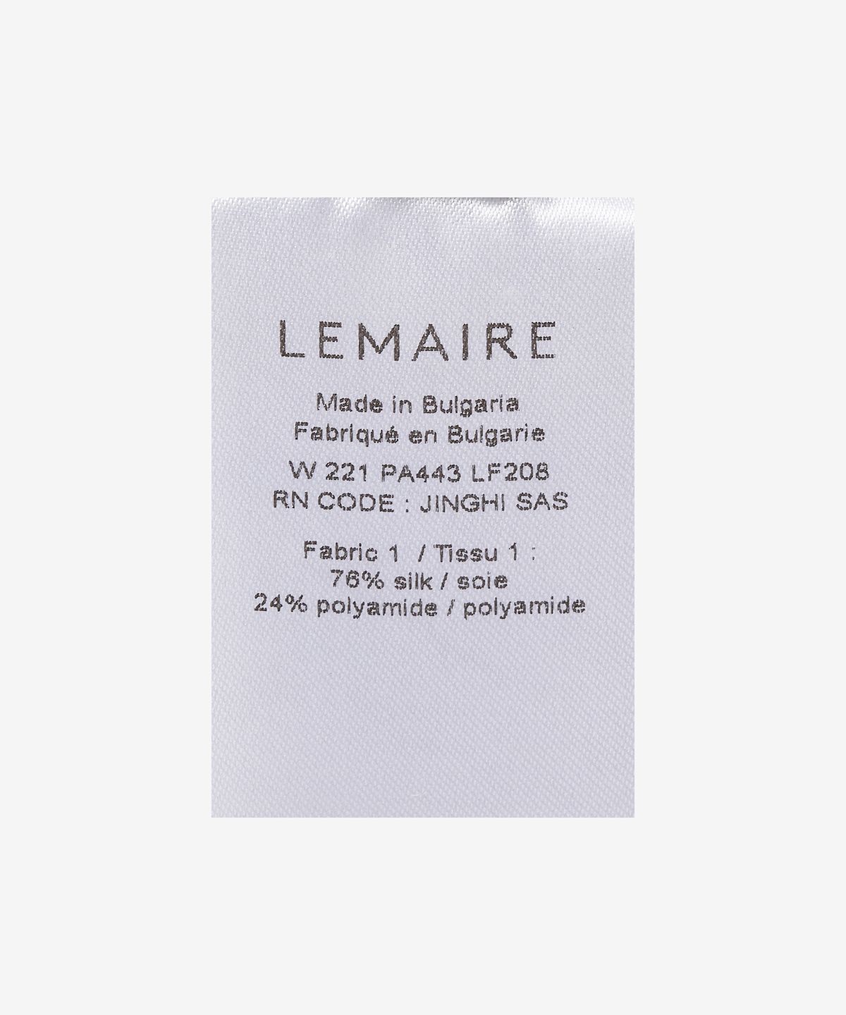 르메르(LEMAIRE) 소프트 실크 루즈 팬츠 - 블랙 / PA443LF208982