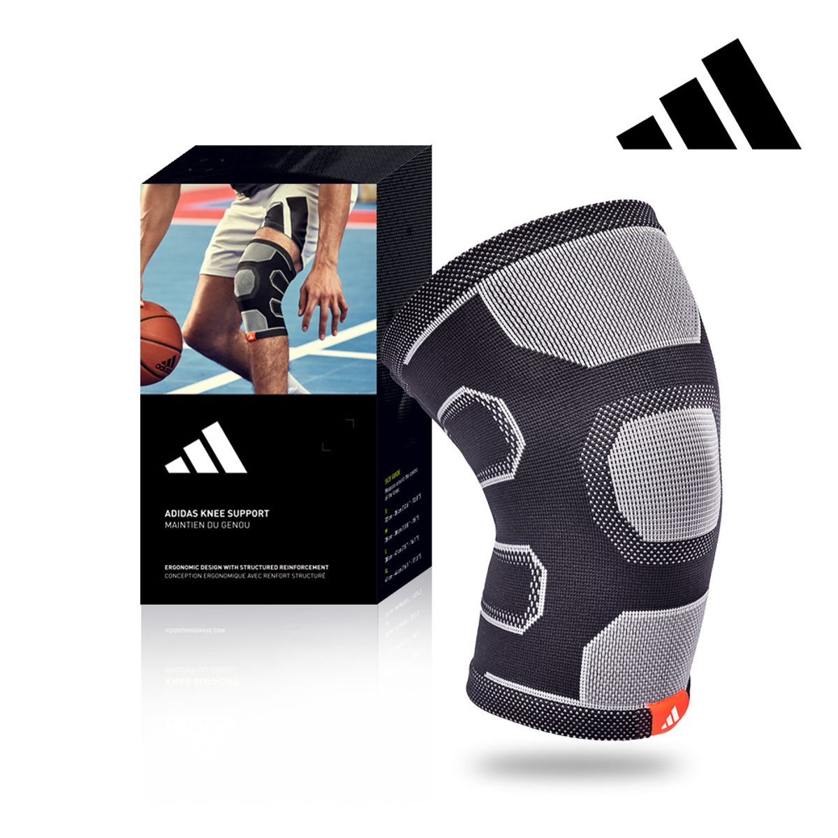 아디다스 피트니스(ADIDAS FITNESS) 에센셜 무릎 보호대