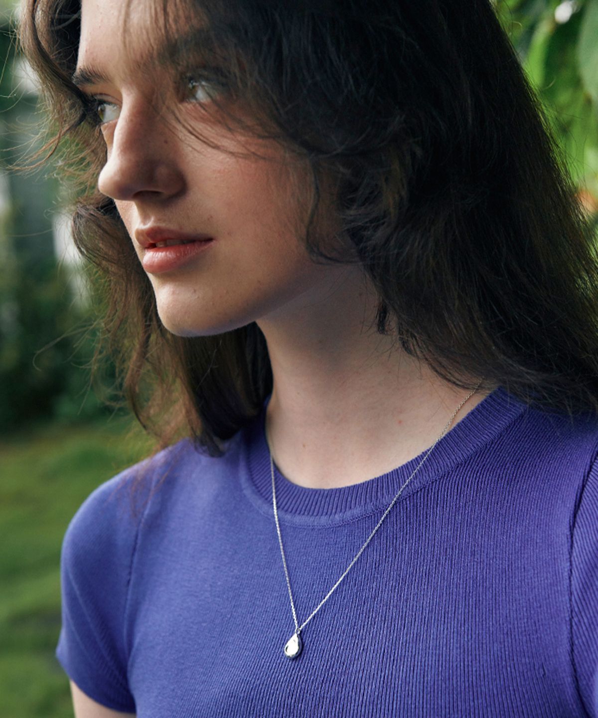 베흐트(VERTE) [925 silver] Un.silver.89 / Avocat necklace (silver)