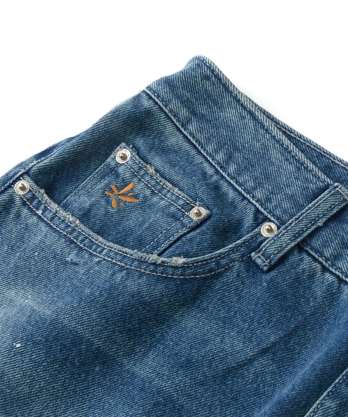라모랭(RAMOLIN) Recycle Savage Denim Pants Middle Blue