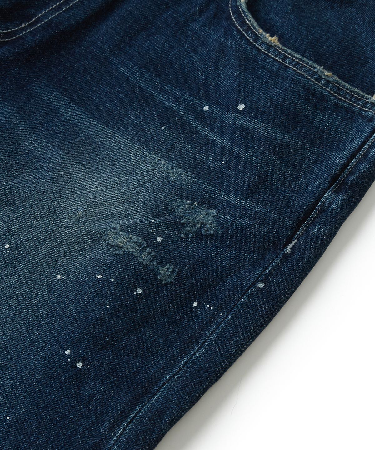 라모랭(RAMOLIN) Recycle Savage Denim Pants Deep Blue